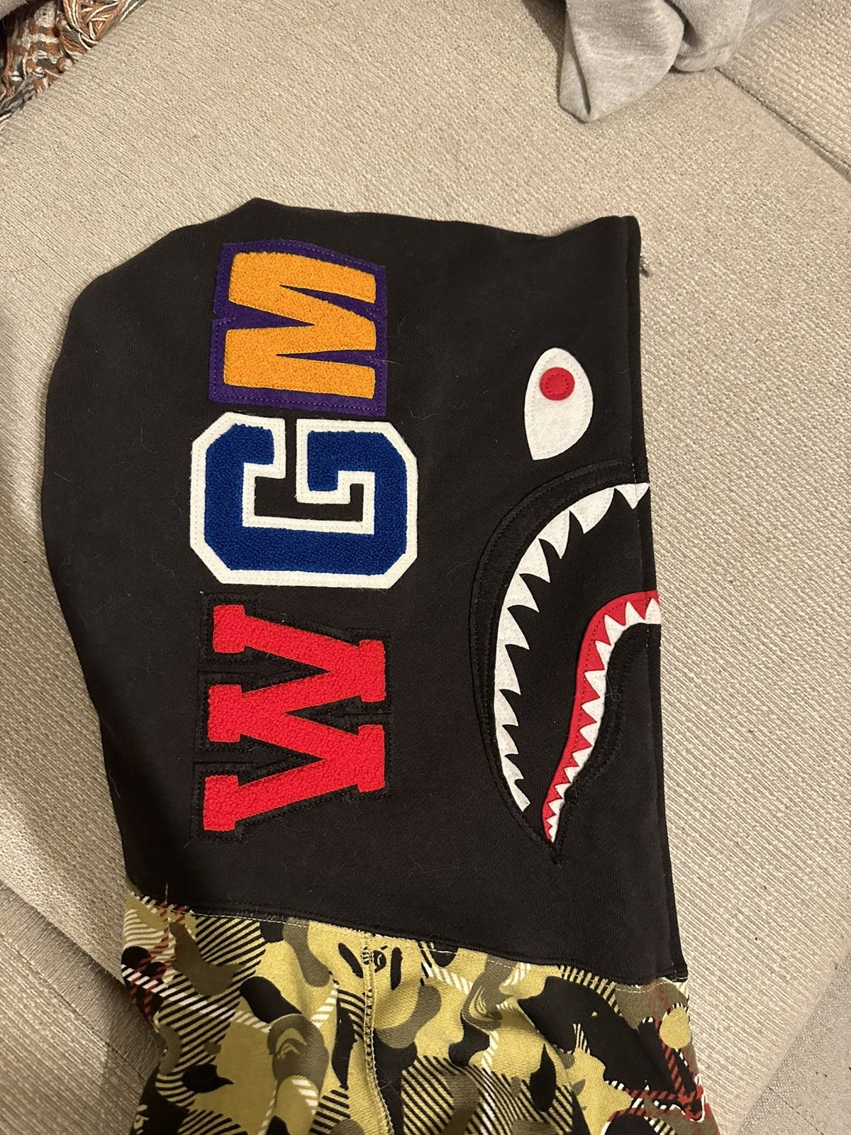Bape Bape Check Camo Shark Full Zip Hoodie Size US M / EU 48-50 / 2 - 3 Thumbnail