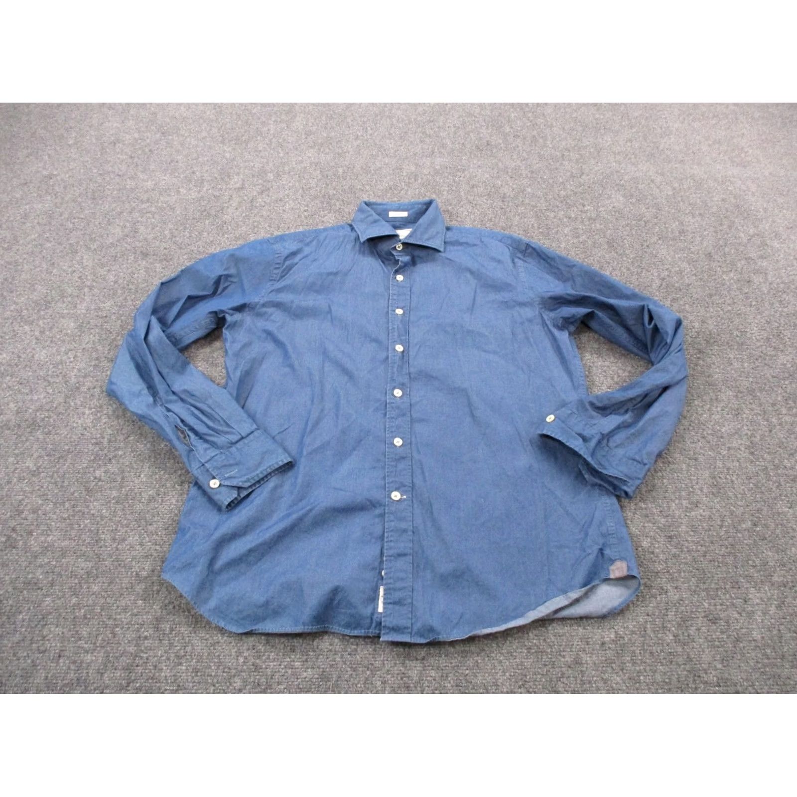 Todd Snyder Todd Snyder Shirt Mens L 16 34 35 M Blue Dress Preppy Business Classic Button-Up Shirt Mens Blue Todd Snyder Casual Workwear 90s? Size 42R - 2 Thumbnail