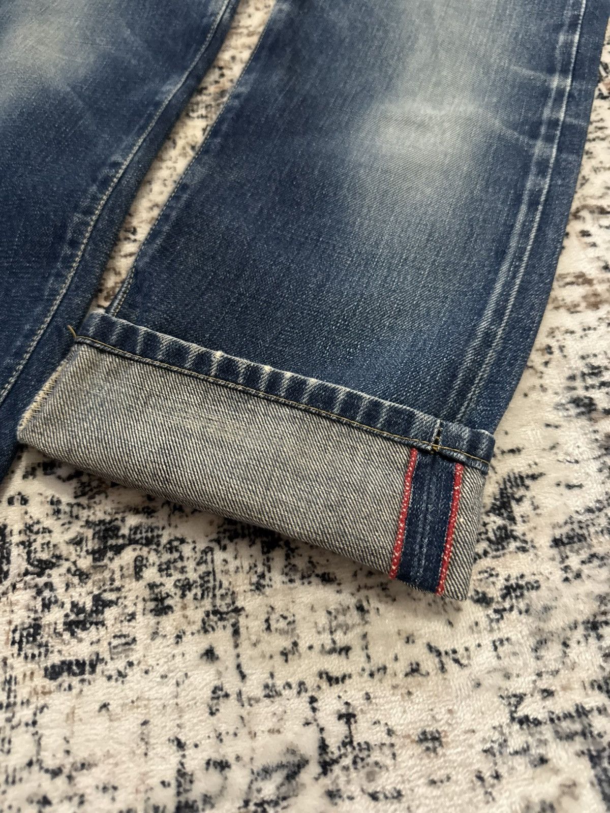 Japanese Brand Blue Blue Japan Indigo Wash Selvedge Redline Jeans Size US 28 / EU 44 - 4 Thumbnail