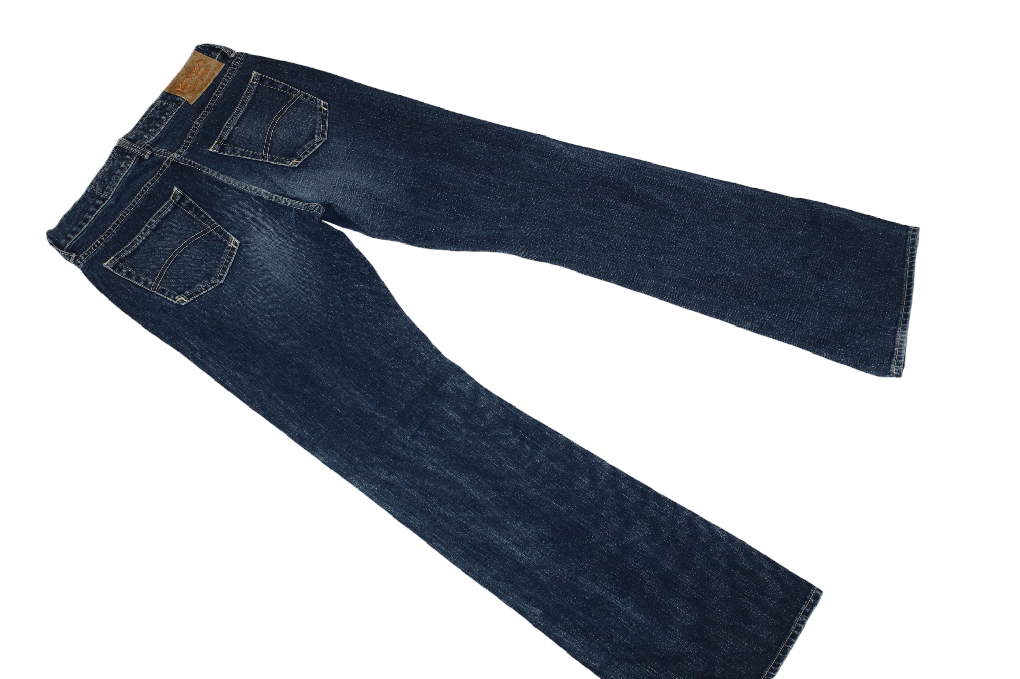 Japanese Brand KohZo Denim Series 004 Low waist faded blue Flared Jeans Size US 29 - 7 Thumbnail