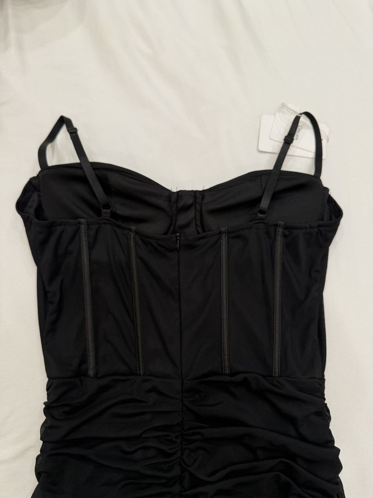 Other Linlan See Tulle Dress | Sleeveless Ruched Size L / US 10 / IT 46 - 5 Thumbnail