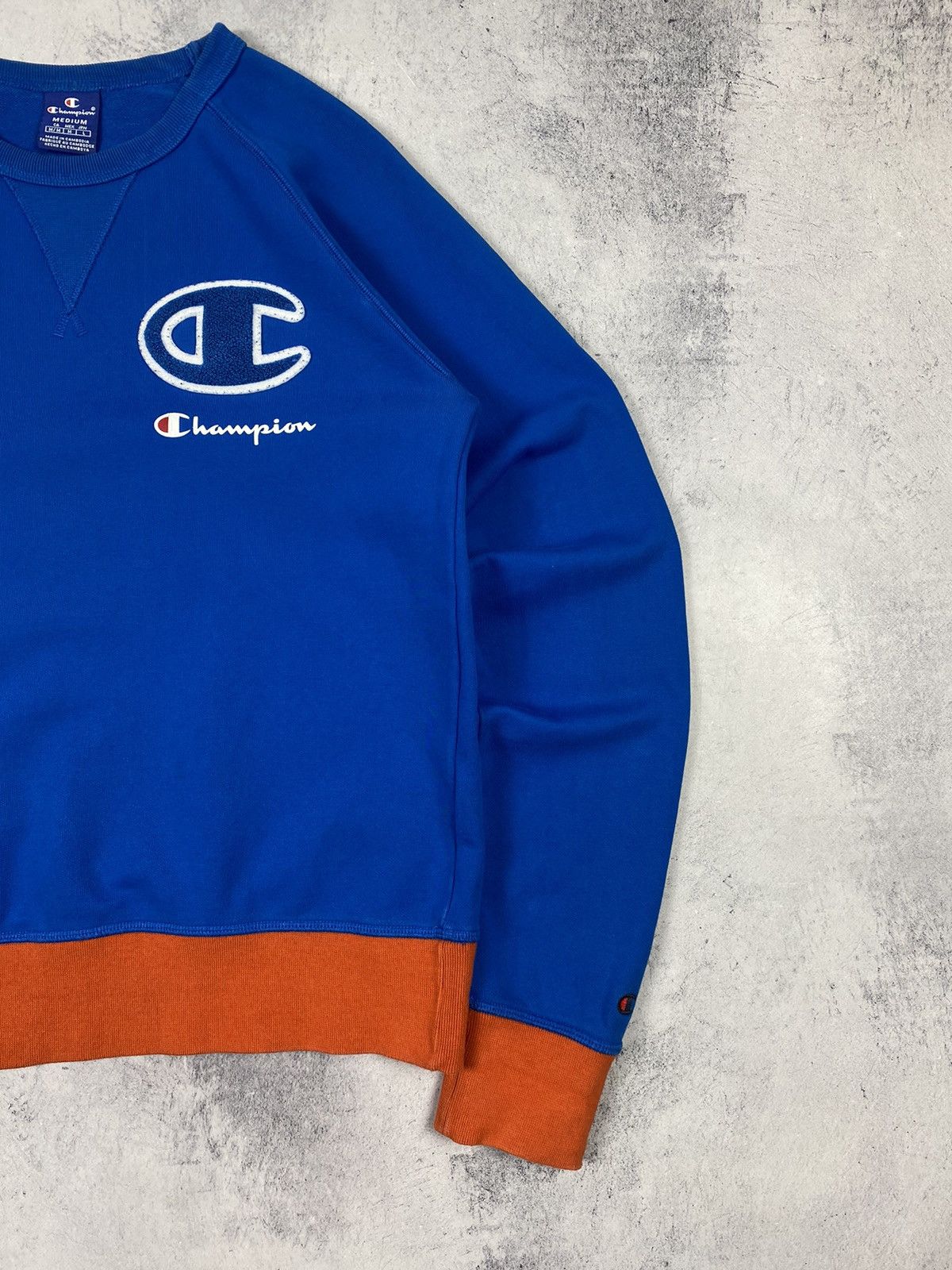 Champion Champion Embroidered Logo Blue Sweatshirt Jumper Size M Size US M / EU 48-50 / 2 - 3 Thumbnail