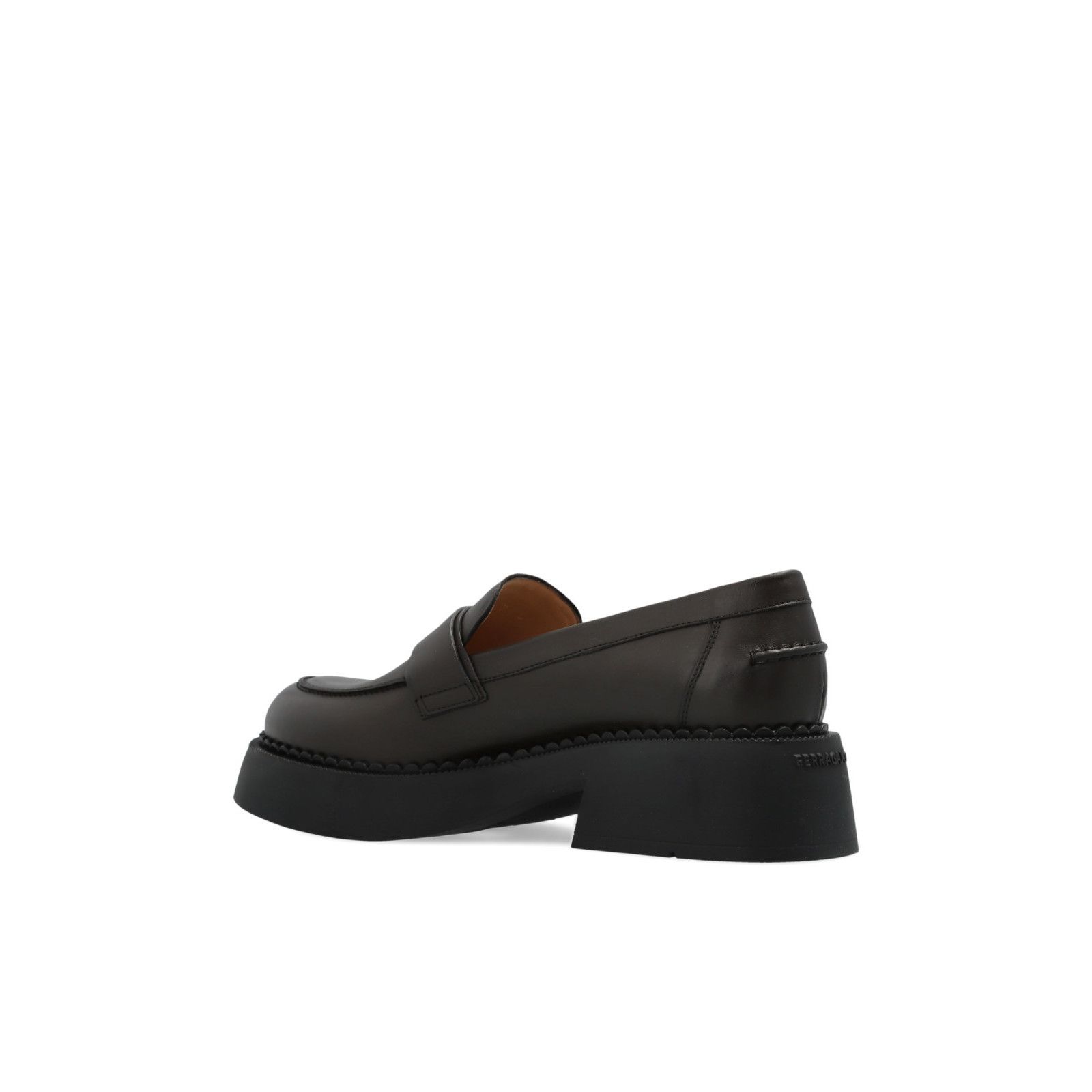 AMI FERRAGAMO Camina Brown Leather Loafers New & Authentic (Wome Size US 5.5 / IT 35.5 - 3 Thumbnail