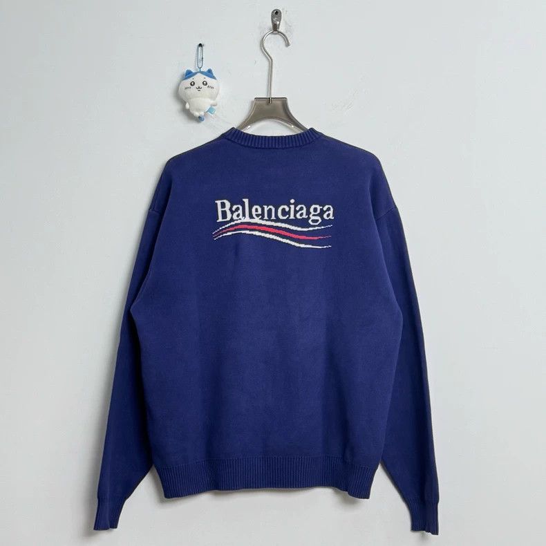 Balenciaga Blue Coke logo sweater