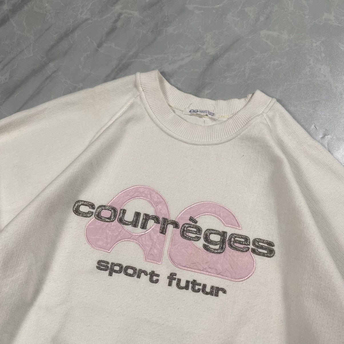 Courreges Vintage 90s Courreges Sport Futur Japan Crewneck Size S / US 4 / IT 40 - 2 Thumbnail