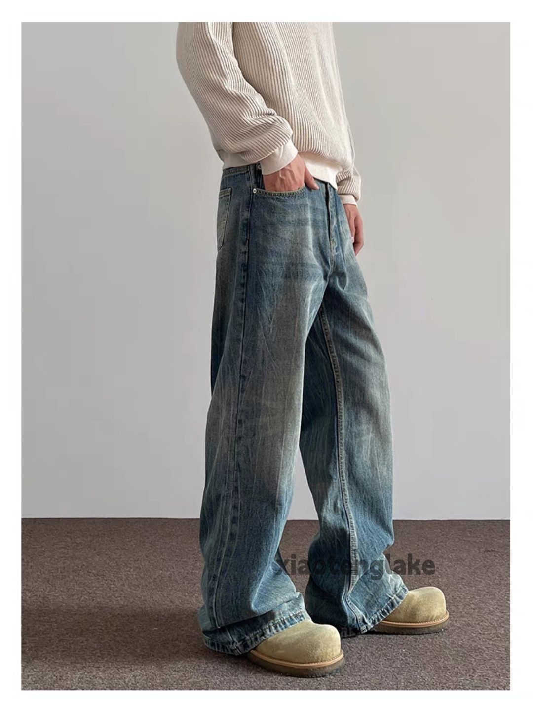 Jean × Vintage washed faded utility y2k work outdoor cleanfit jeans Size US 34 / EU 50 - 6 Thumbnail