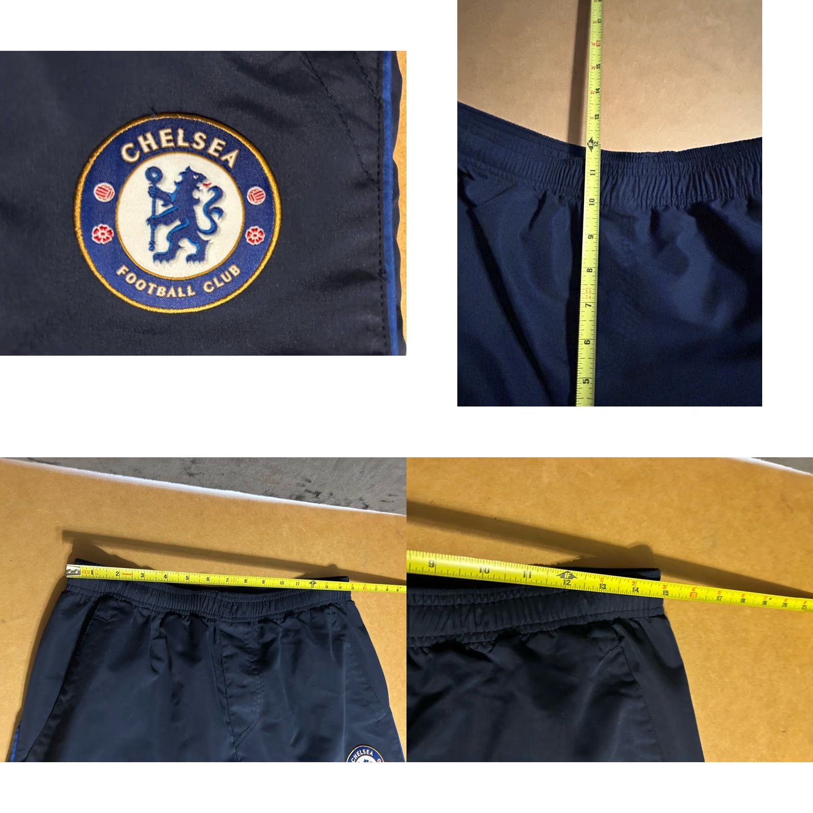 Vintage Chelsea Football Club Soccer Track Pants Men M Navy Blue Logo Embroidered Size US 31 - 9 Thumbnail