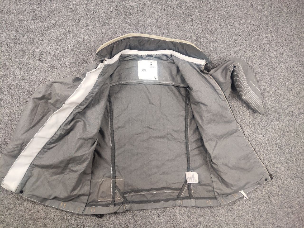 G-Star Vintage G Star Raw Gunner Zip Waxed Gray Cotton Biker Jacket Size M / US 6-8 / IT 42-44 - 15 Thumbnail