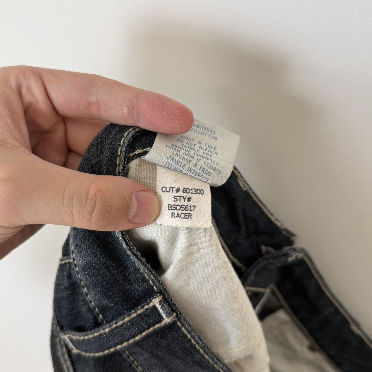 Robins Jeans Robin’s Jeans Racer Faded Leather Accent Bootcut Denim Y2K Size US 34 / EU 50 - 17 Thumbnail