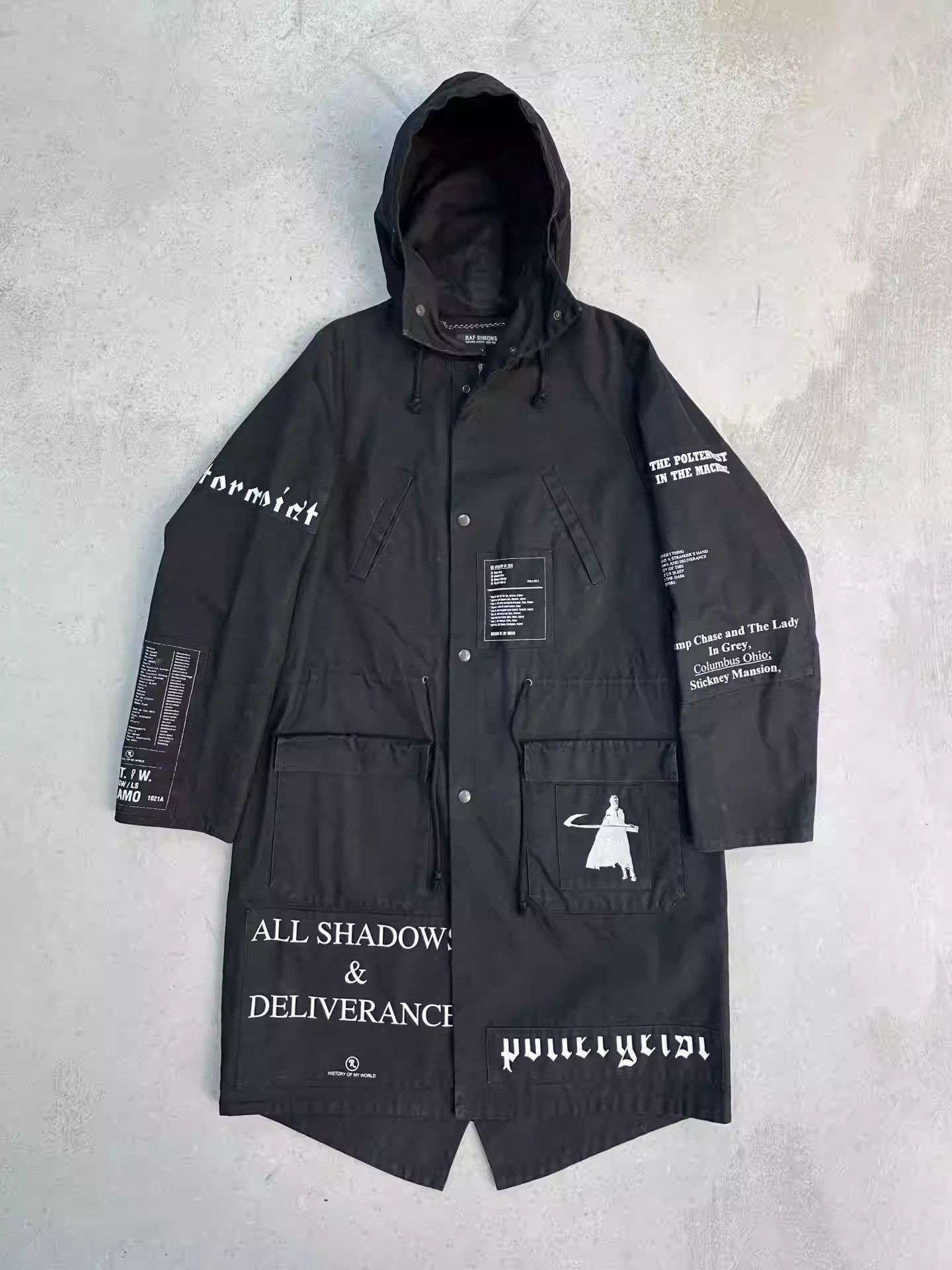 Raf Simons 05AW History of My World Parka Archive Trench Coat-2505