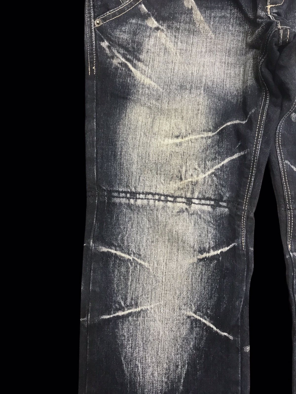 Japanese Brand PPFM Japan Double Waist Rare Fades Streetwear Denim F297 Size US 31 - 6 Thumbnail