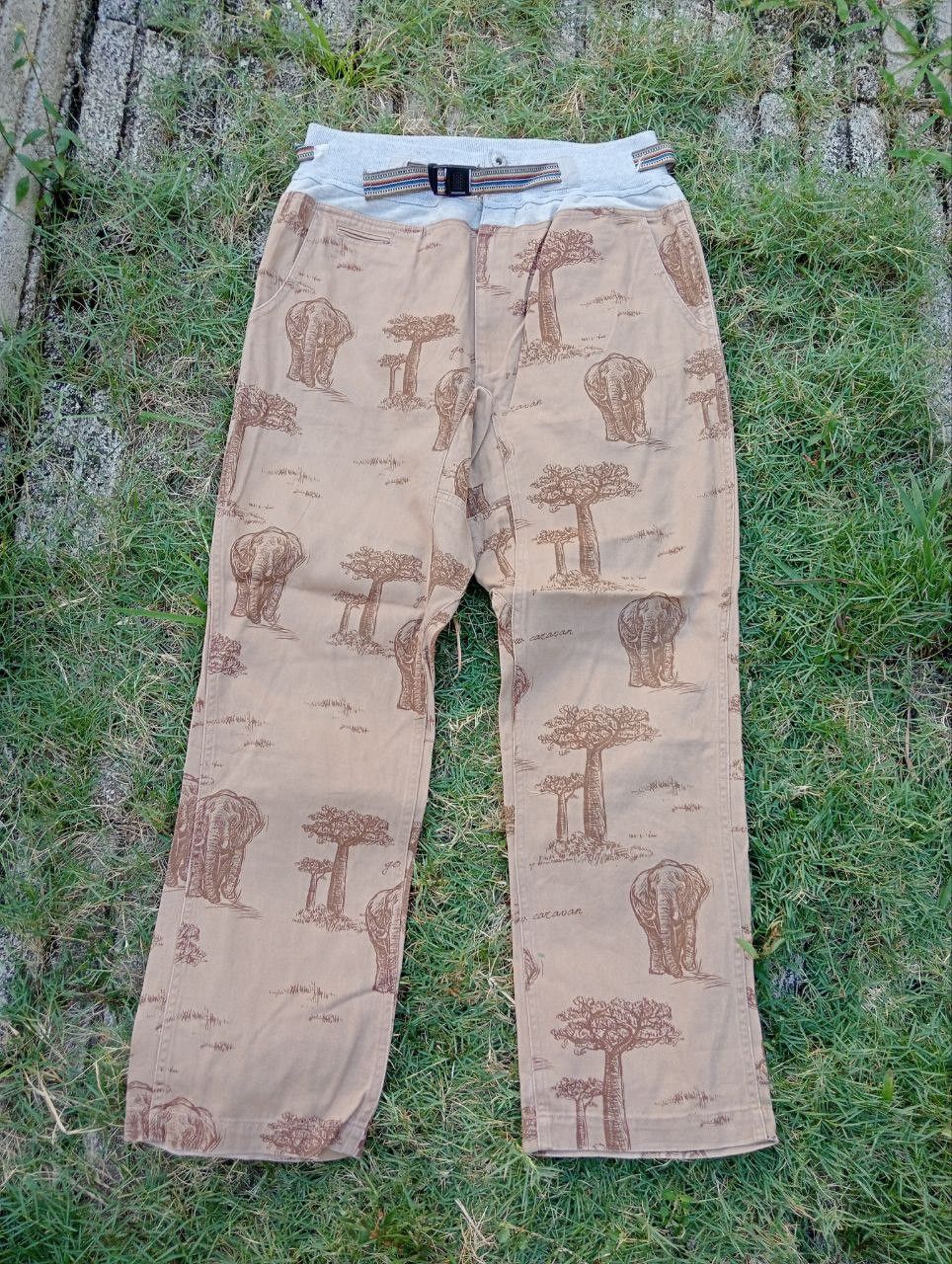 go slow caravan Go Slow Caravan Overprint Pants Size US 30 / EU 46 - 1 Thumbnail