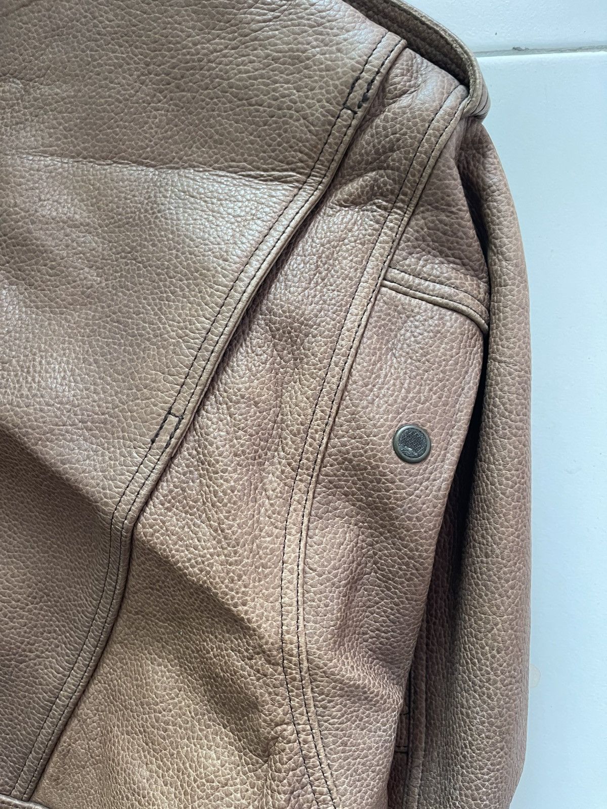 Japanese Brand 🇯🇵 90s KUSHITANI Armored Cow Leather Biker Jacket Size US L / EU 52-54 / 3 - 17 Thumbnail