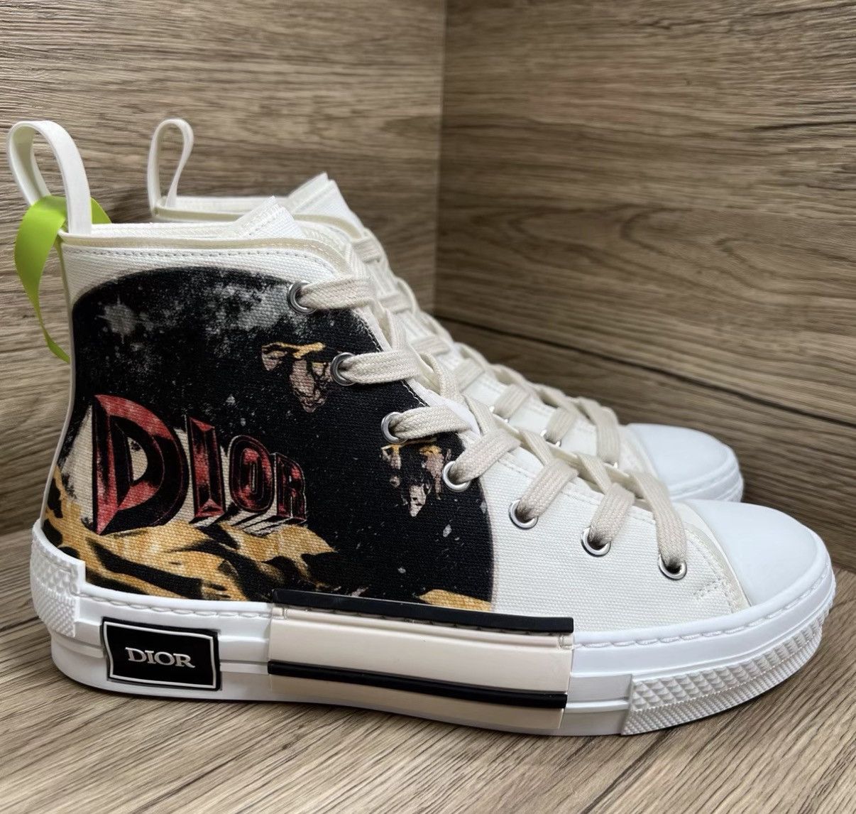 Dior Dior B23 Printed Canvas High-Top Sneakers J41 Size US 6.5 / EU 39-40 - 3 Thumbnail
