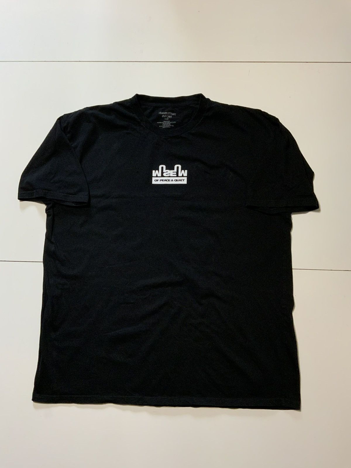 Museum of Peace & Quiet Museum Of Peace & Quiet Black Graphic Crewneck S/S T-Shirt Size US XXL / EU 58 / 5 - 2 Thumbnail