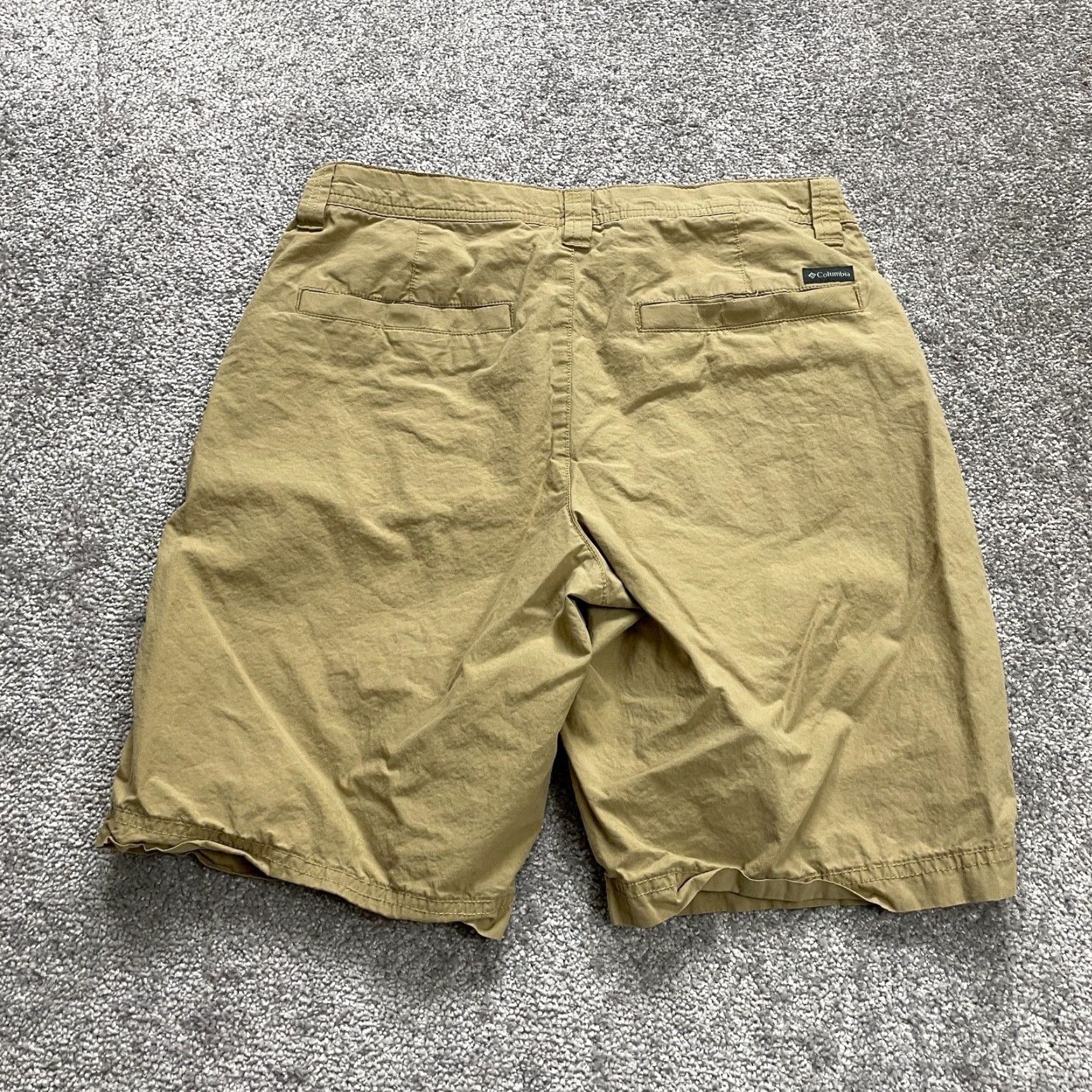 Vintage Columbia Chino Shorts Men's 32 Brown Cotton Flat Front Slash Pocket Summer Outdoor Size US 32 / EU 48 - 2 Thumbnail
