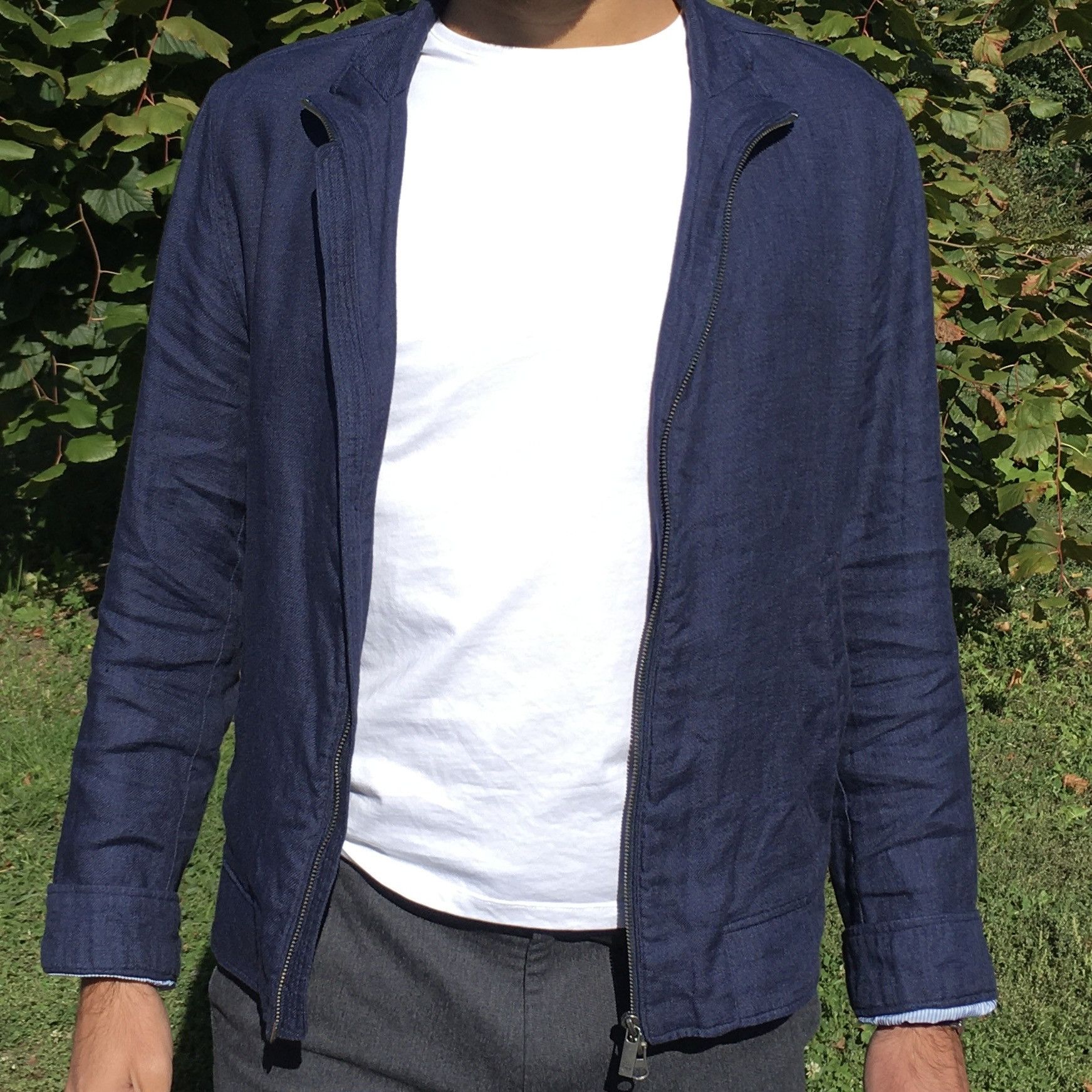 Massimo Dutti Linen Bomber 3476/101/401 Size US M / EU 48-50 / 2 - 2 Thumbnail