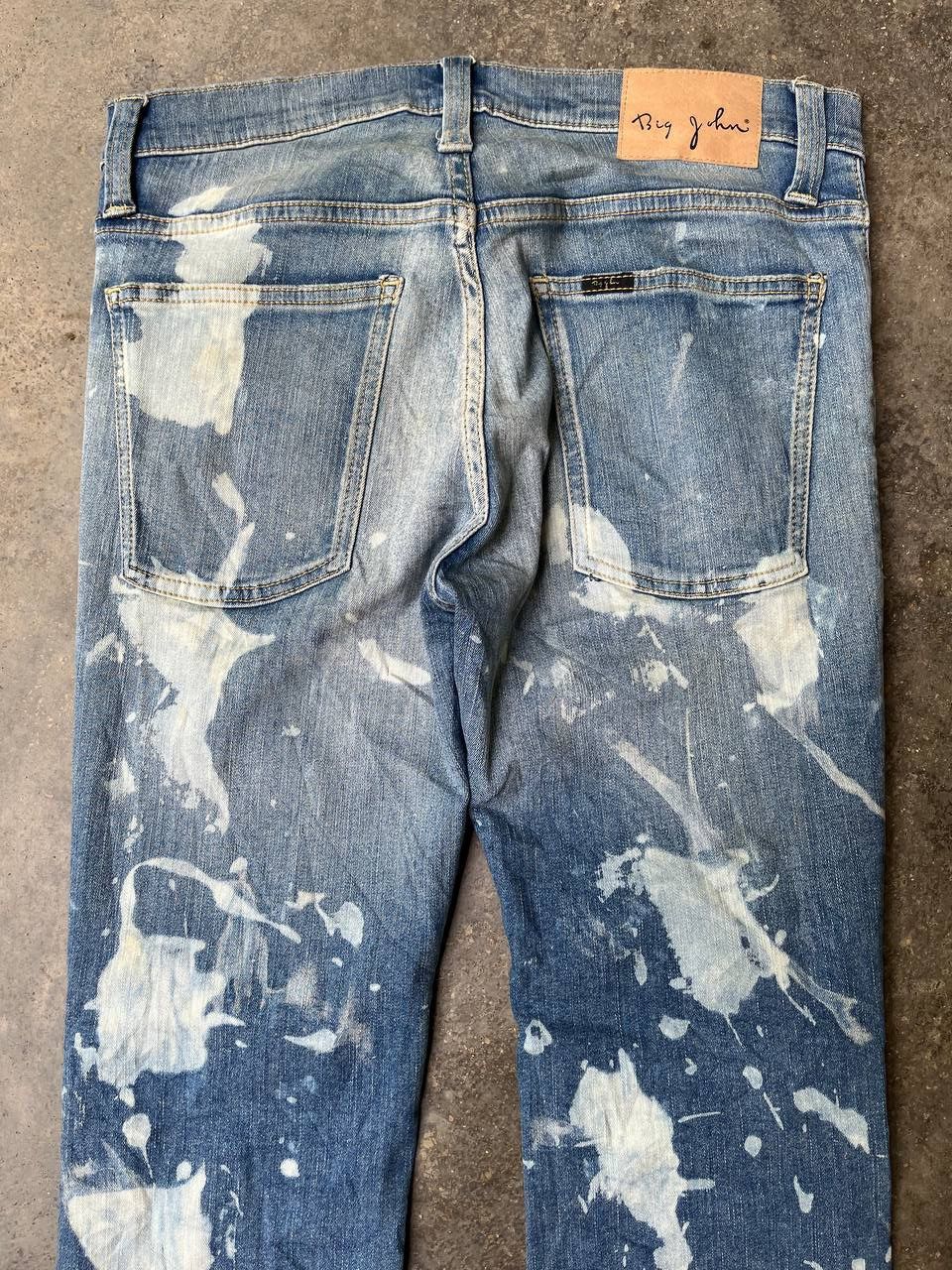 Big John VINTAGE BIG JOHN RARE DESIGN BLEACH WASH Size US 34 / EU 50 - 6 Thumbnail