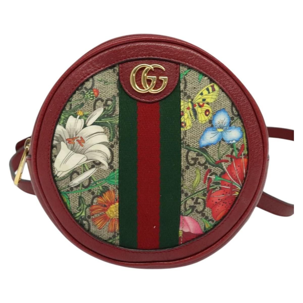 Gucci Gucci Ophidia Round Backpack Flora GG Coated Canvas Size ONE SIZE - 1 Thumbnail