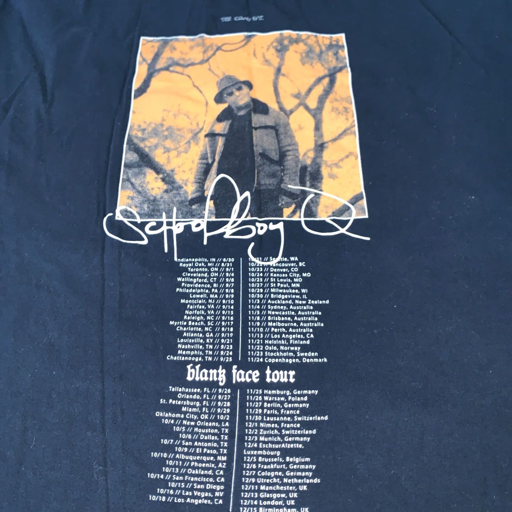 Vintage TDE Shirt XL Men Black Short Sleeve Crew Neck Cotton Blank Face Tour RARE Size US XL / EU 56 / 4 - 2 Thumbnail