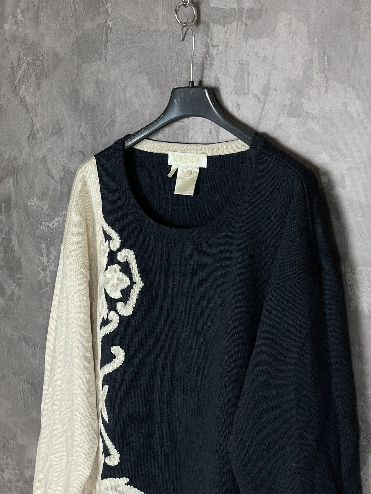 Designer × Escada Escada Wool Luxury Long Sweater Knitwear Rare Design Y2K Size M / US 6-8 / IT 42-44 - 7 Thumbnail