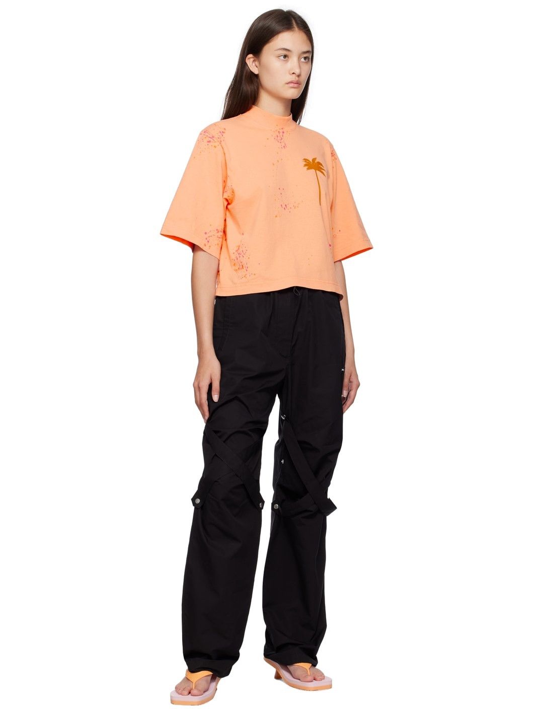 Palm Angels o1y1125 Sweatpant in Black Size 25" / US 0 / IT 36 - 4 Thumbnail