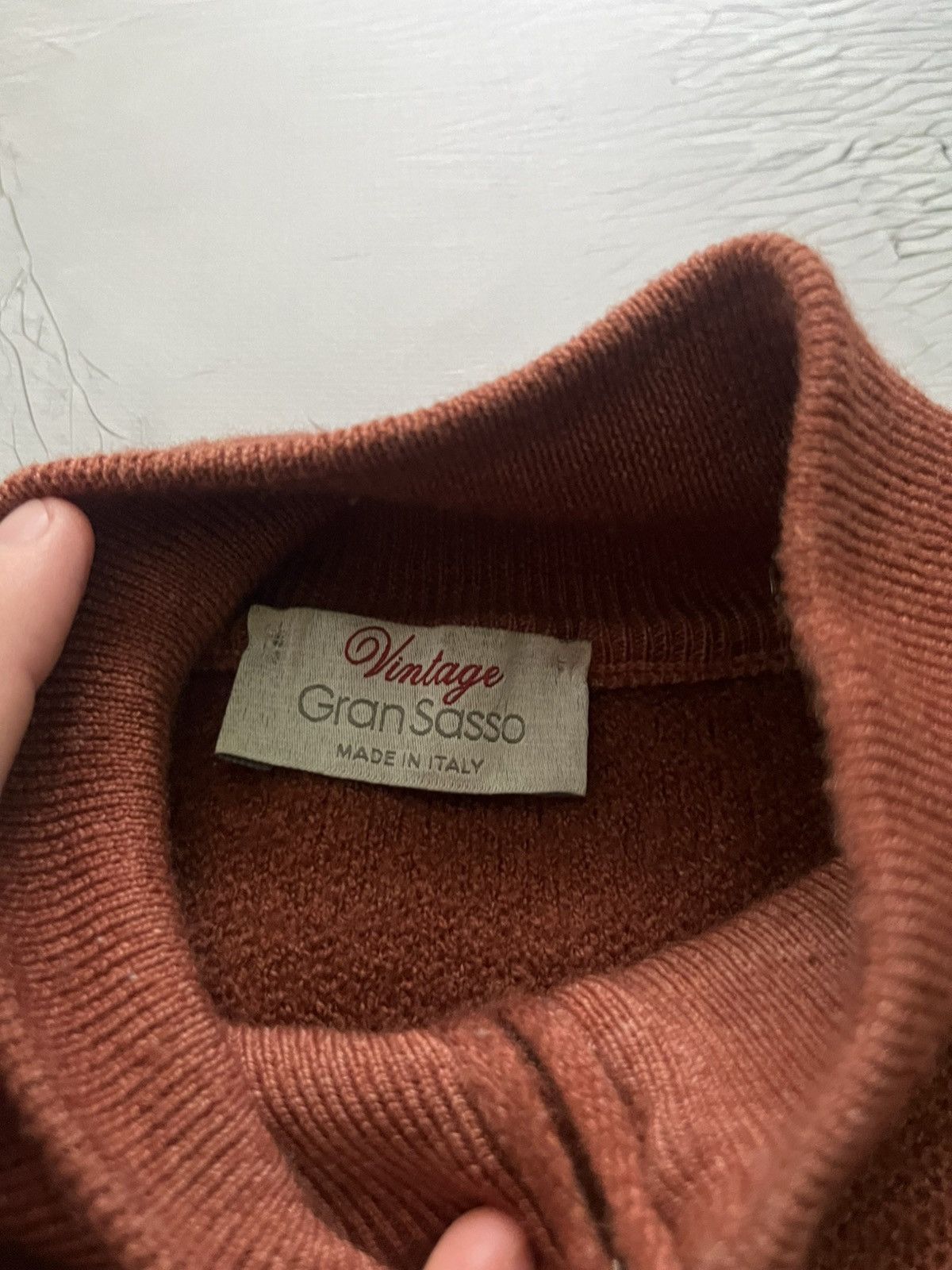 Gran Sasso Vintage Gran Sasso Lana Wool 1/4 Zip Pullover Men's Sweater Size US L / EU 52-54 / 3 - 4 Thumbnail