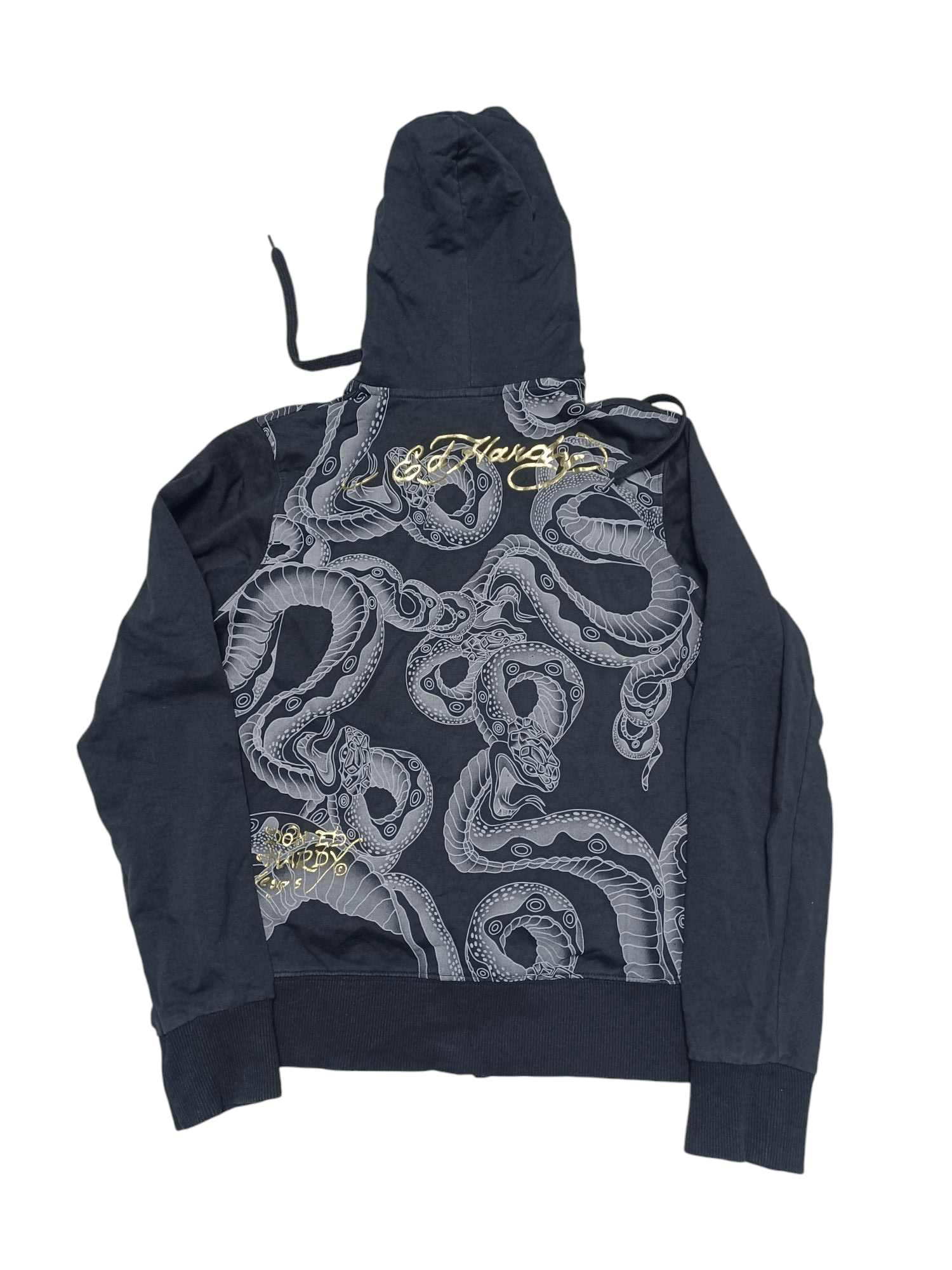 Ed Hardy ED HARDY CHRISTIAN AUDIGIER FIRE LADY`S ZIP HOODIE Size L / US 10 / IT 46 - 3 Thumbnail