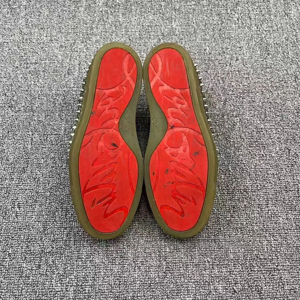 Christian Louboutin Christian Louboutin New Suede Rivet Crystal Sneakers. Size US 5.5 / IT 35.5 - 5 Thumbnail