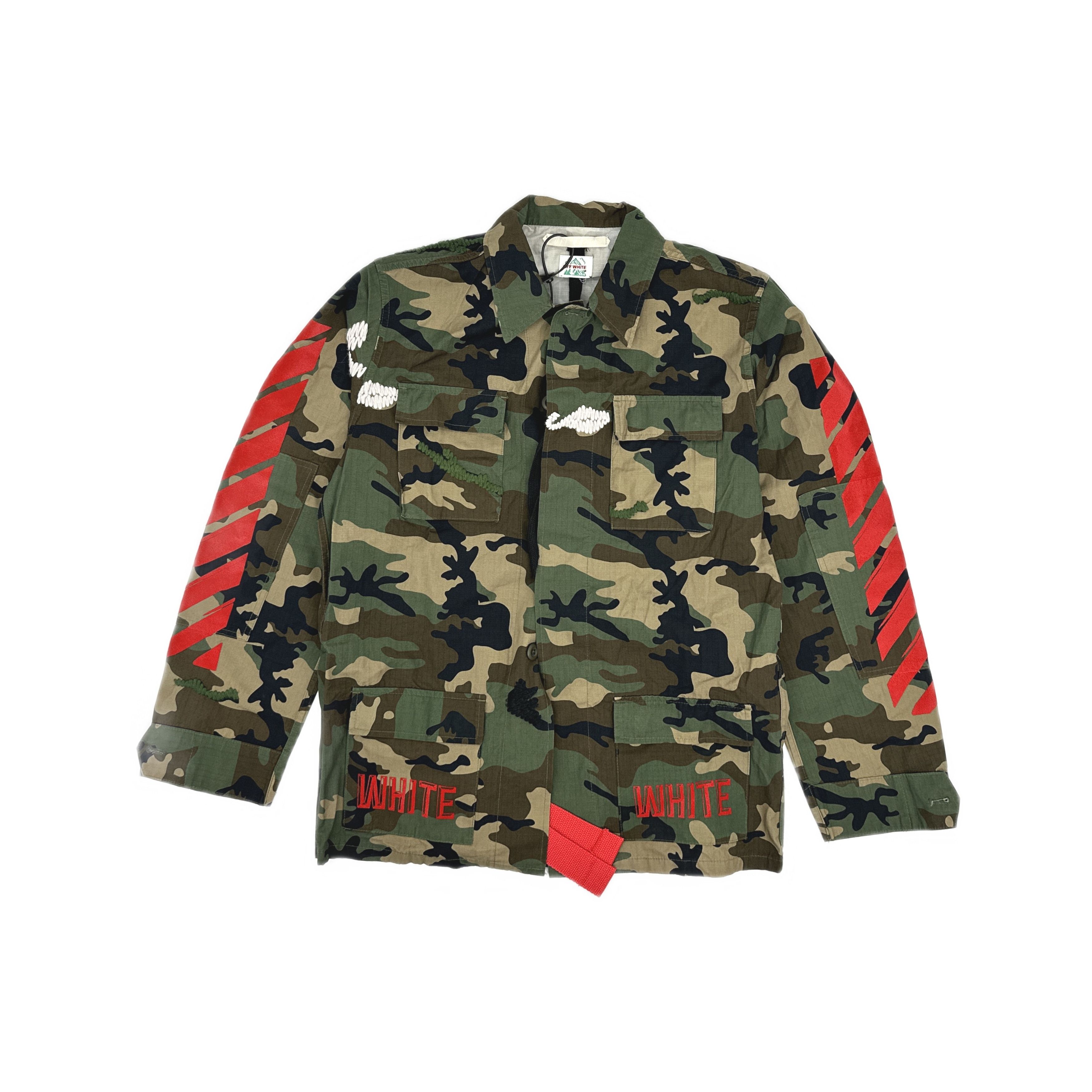 Off-White OFF-WHITE Camo Field Shirt Jacket Size S Size US S / EU 44-46 / 1 - 1 Thumbnail