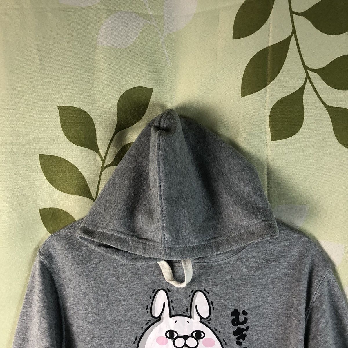 Anime × Japanese Brand Yosistamp anima distress ripped Grey Hoodie #7439 Size US M / EU 48-50 / 2 - 4 Thumbnail