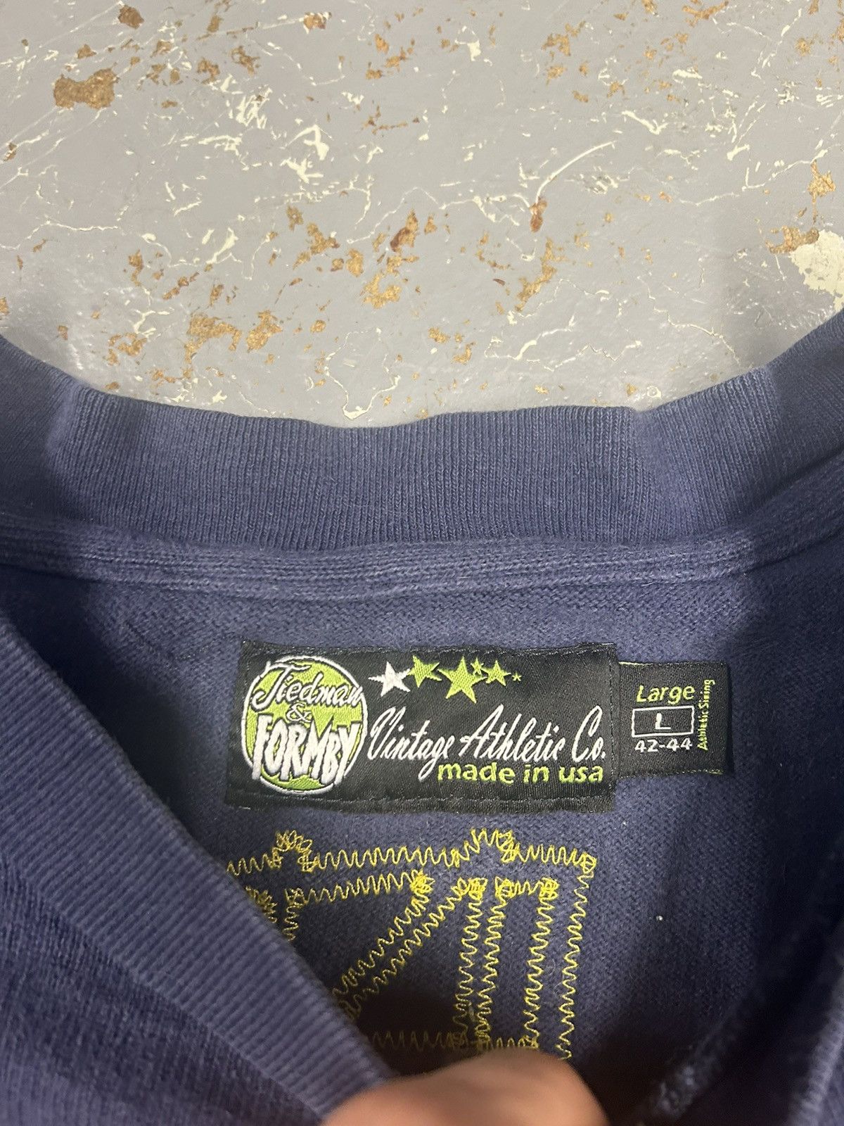 Vintage Crazy Vintage 90s Essential Navy North Dakota Uni Crewneck Size US L / EU 52-54 / 3 - 4 Thumbnail