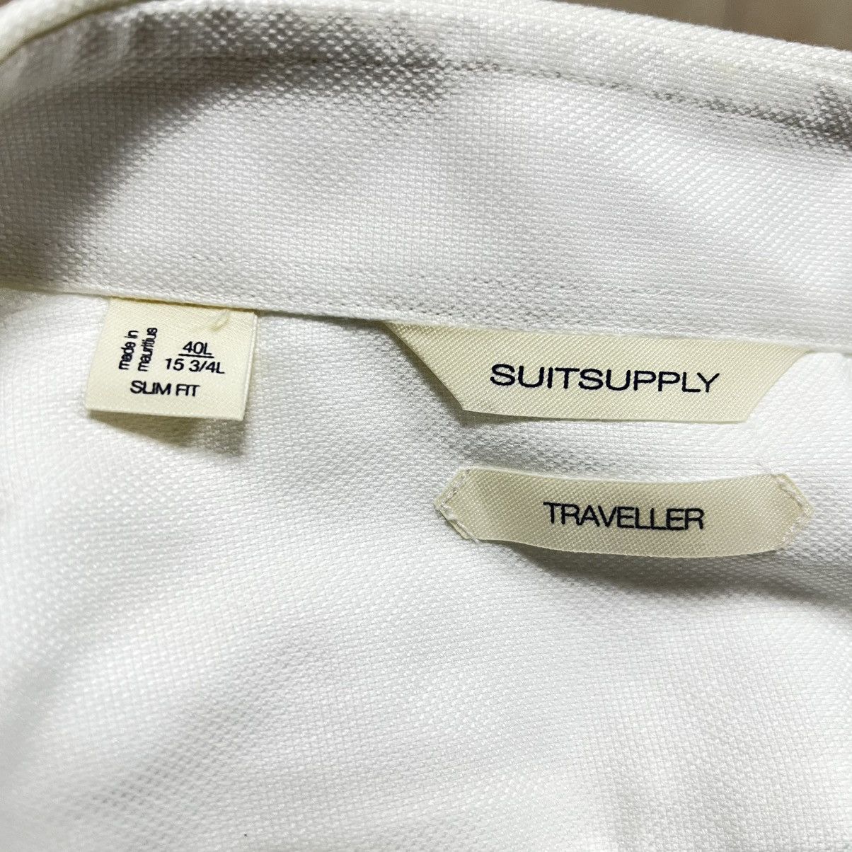 Suitsupply Suitsupply Traveller Shirt White Men’s Slim Fit Size US L / EU 52-54 / 3 - 10 Thumbnail