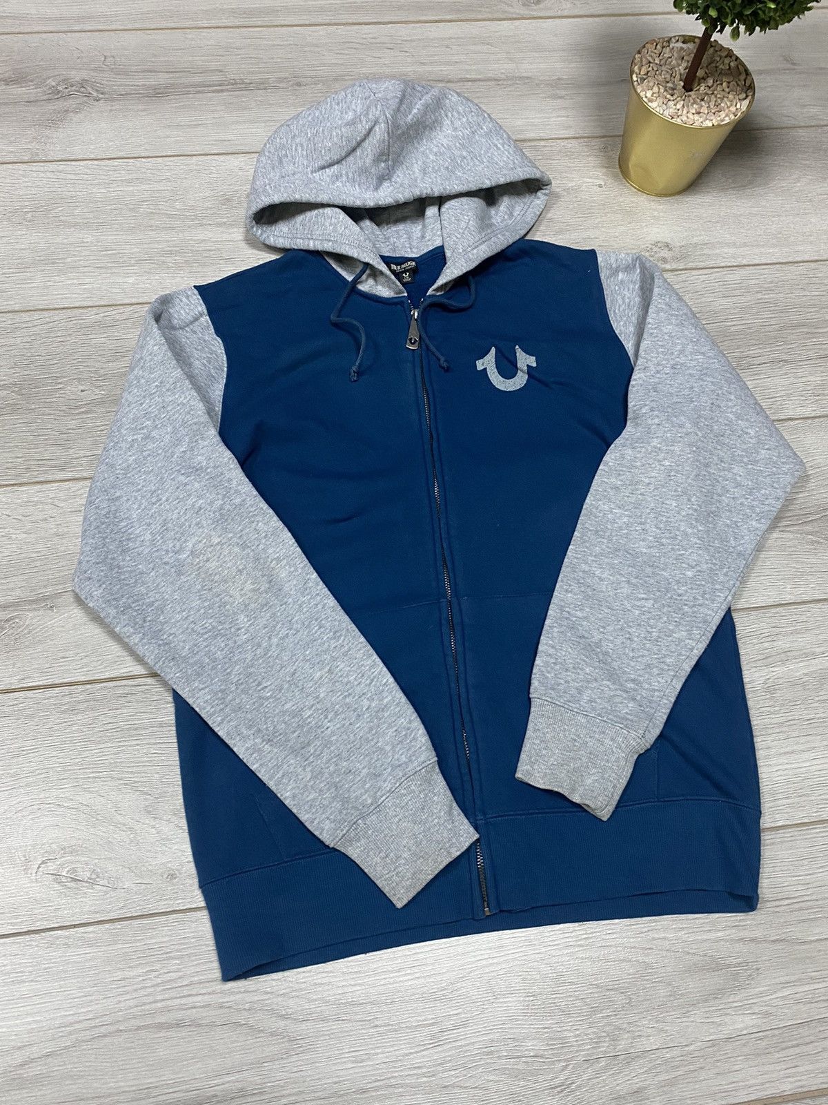 True Religion True Religion horse shoe vintage big logo Buddha zip hoodie Size US L / EU 52-54 / 3 - 6 Thumbnail