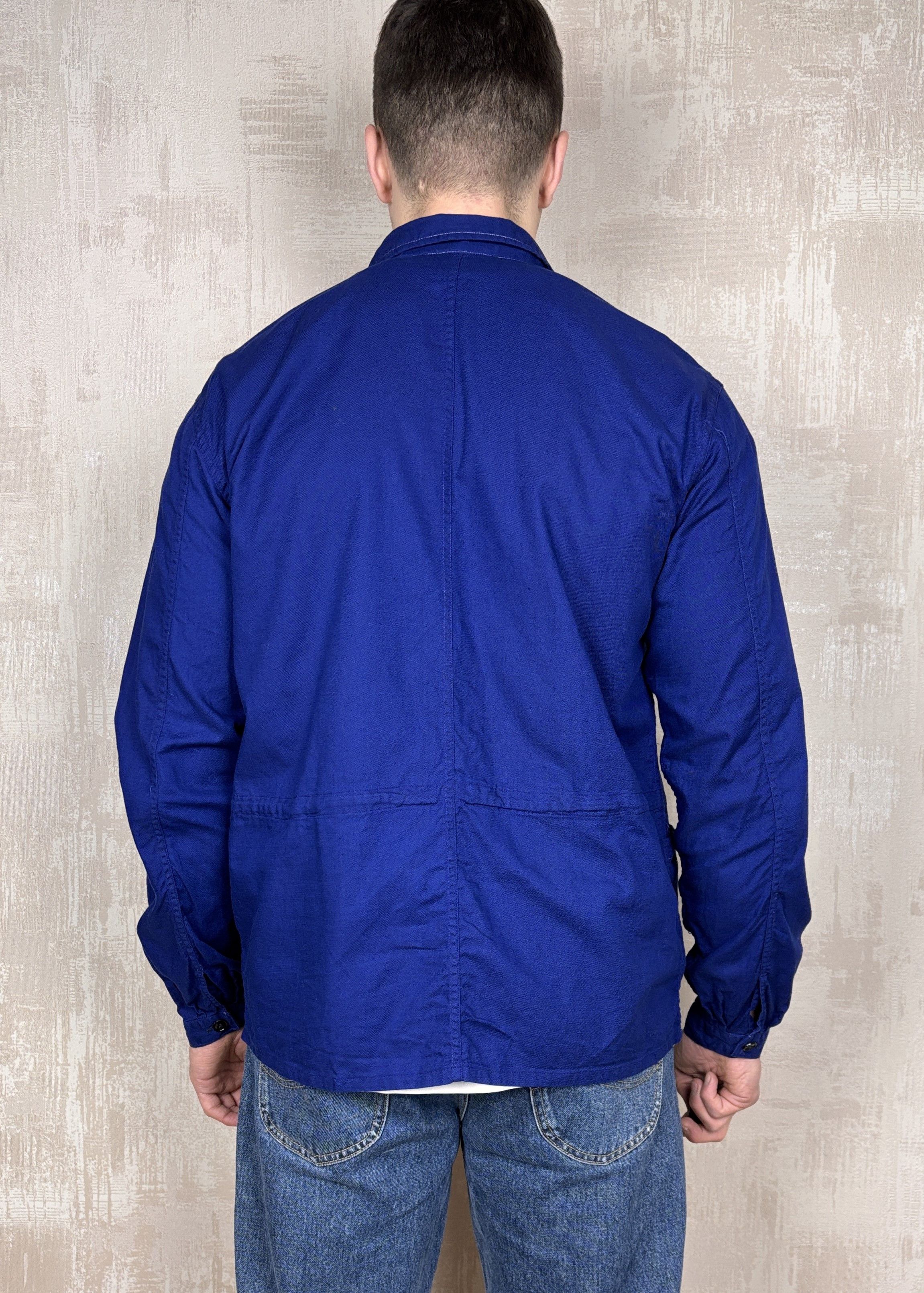 Le Laboureur Vintage Locontap Indigo Blue Work Jacket Chore French Size US L / EU 52-54 / 3 - 17 Thumbnail