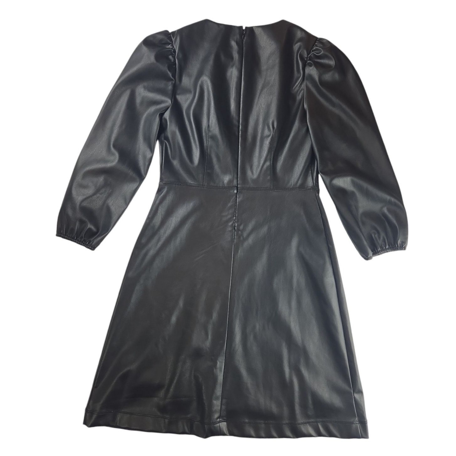 Ann Taylor Ann Taylor| Black, Faux Leather, Dress | Size 2 Size XS / US 0-2 / IT 36-38 - 4 Thumbnail