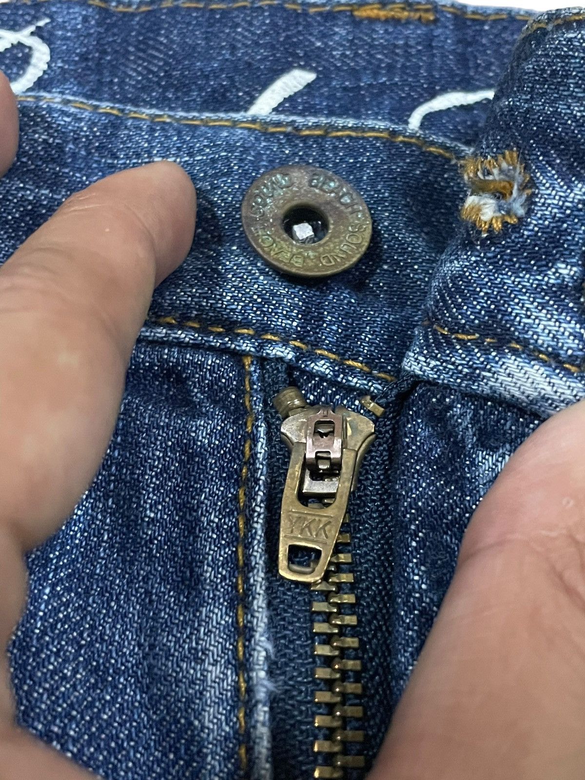Japanese Brand Vintage Japanese Sound Beach Spellout Surfer Style Jeans Size US 31 - 9 Thumbnail