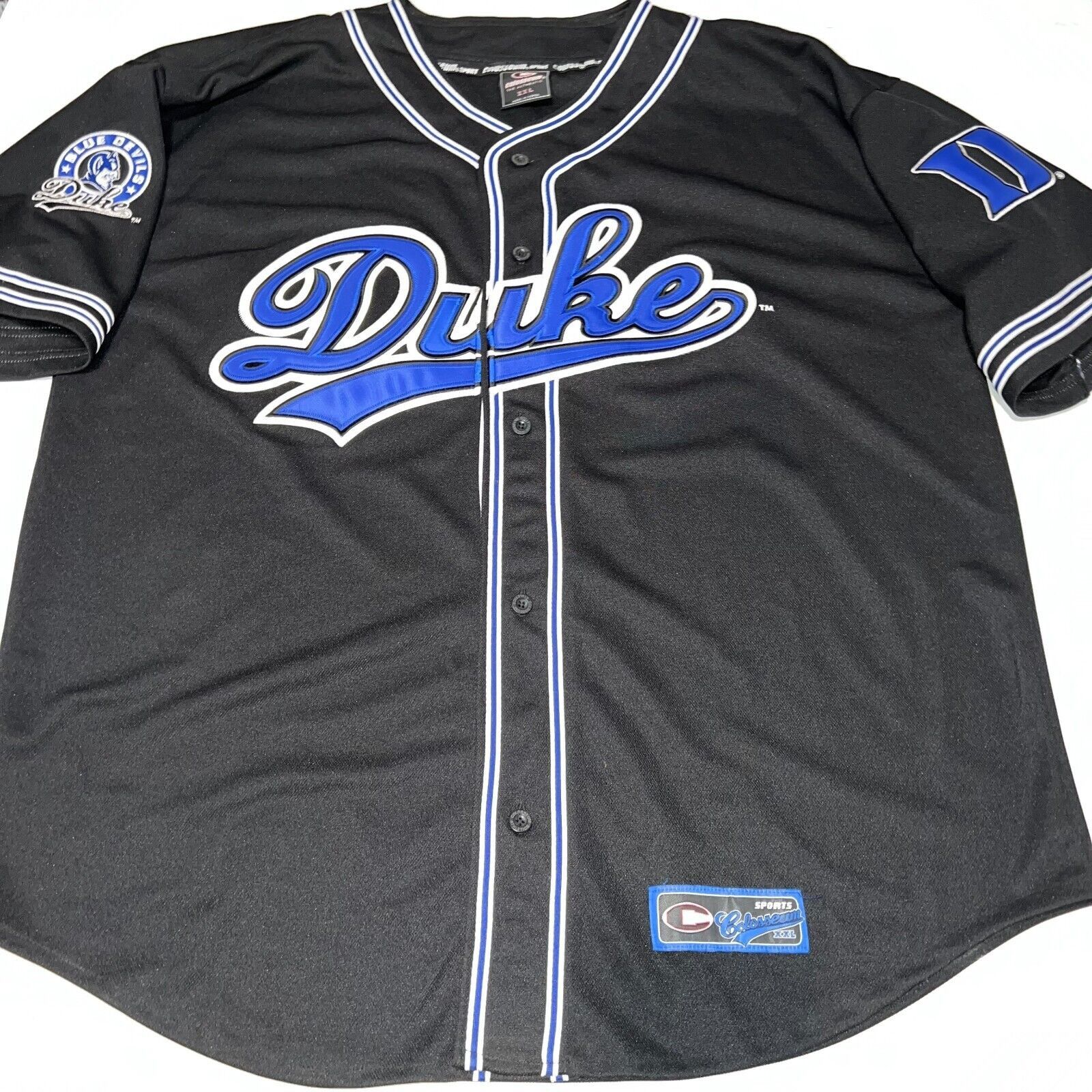 Colosseum Athletics Colosseum NCAA Duke Blue Devils Script Baseball Jersey XXL Size US XXL / EU 58 / 5 - 1 Thumbnail