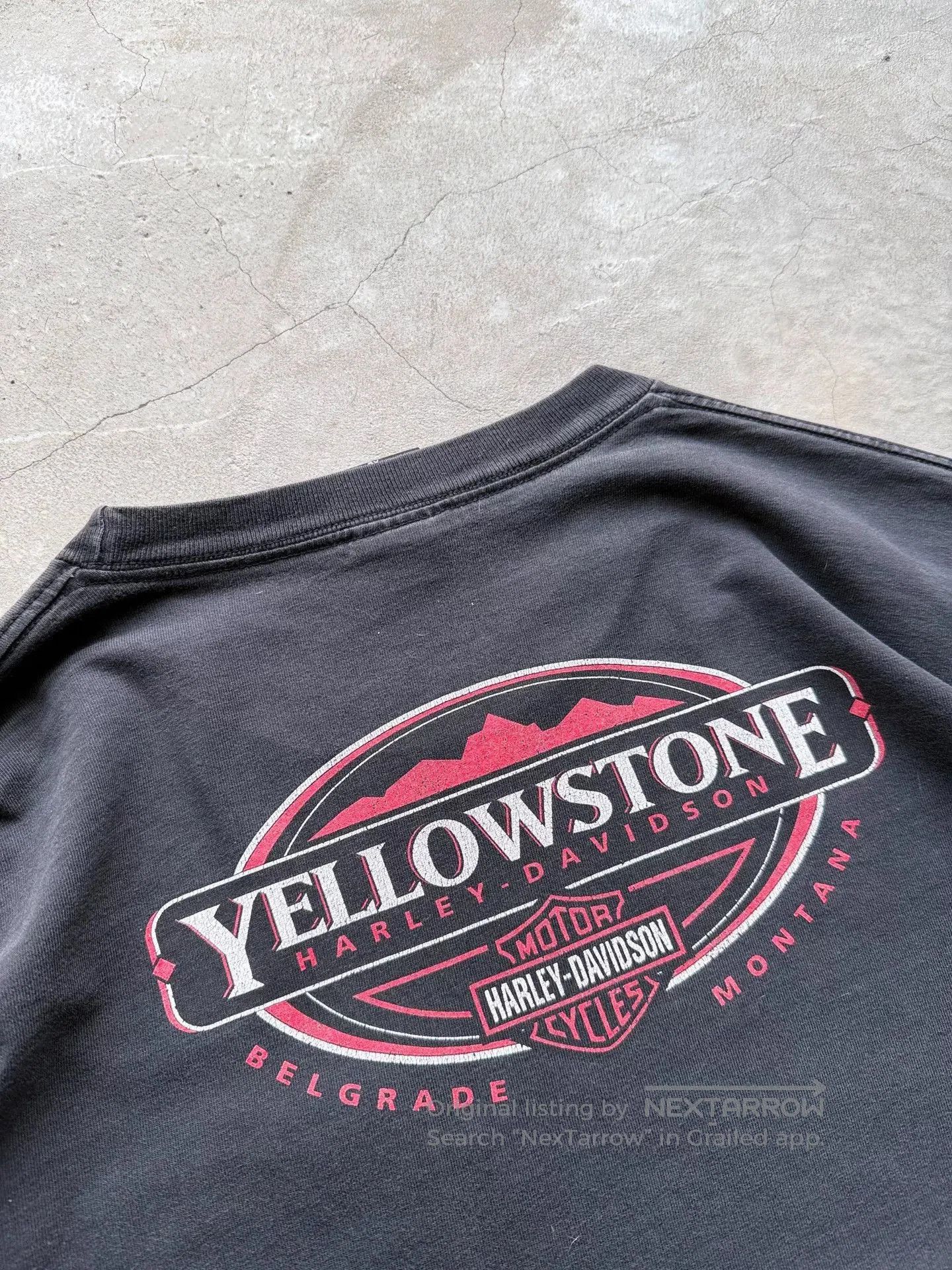 Vintage Vintage 00s Harley Davidson Yellowstone Tee. Size US XL / EU 56 / 4 - 8 Thumbnail