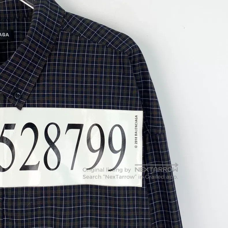 Balenciaga Balenciaga size 39 Color-Blocked Plaid Digital Print Cotto Size US S / EU 44-46 / 1 - 3 Thumbnail