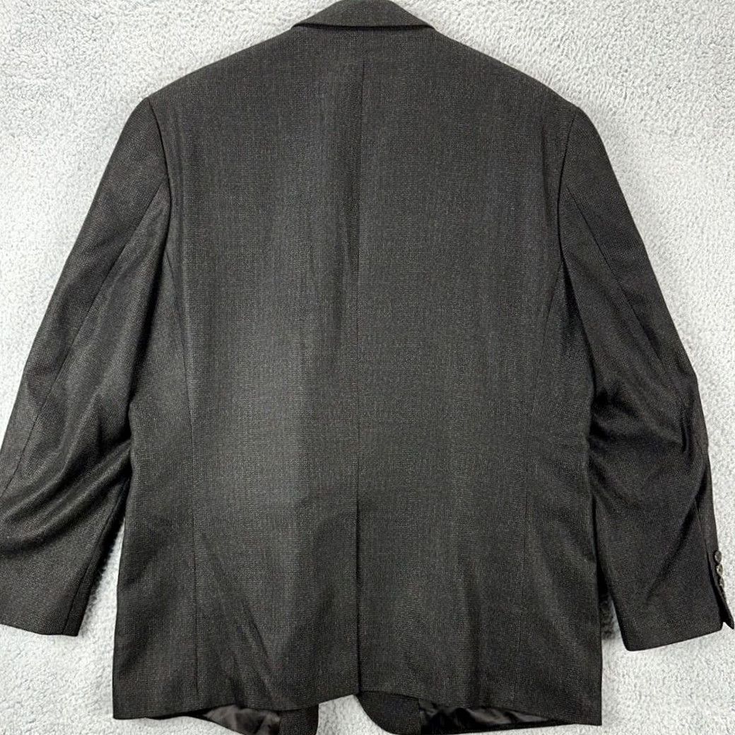 Chaps Chaps Blazer Mens 46R Grey Two-Button Tuxedo Jacket Coat Suit Blazer New Yardage? Size 46R - 2 Thumbnail