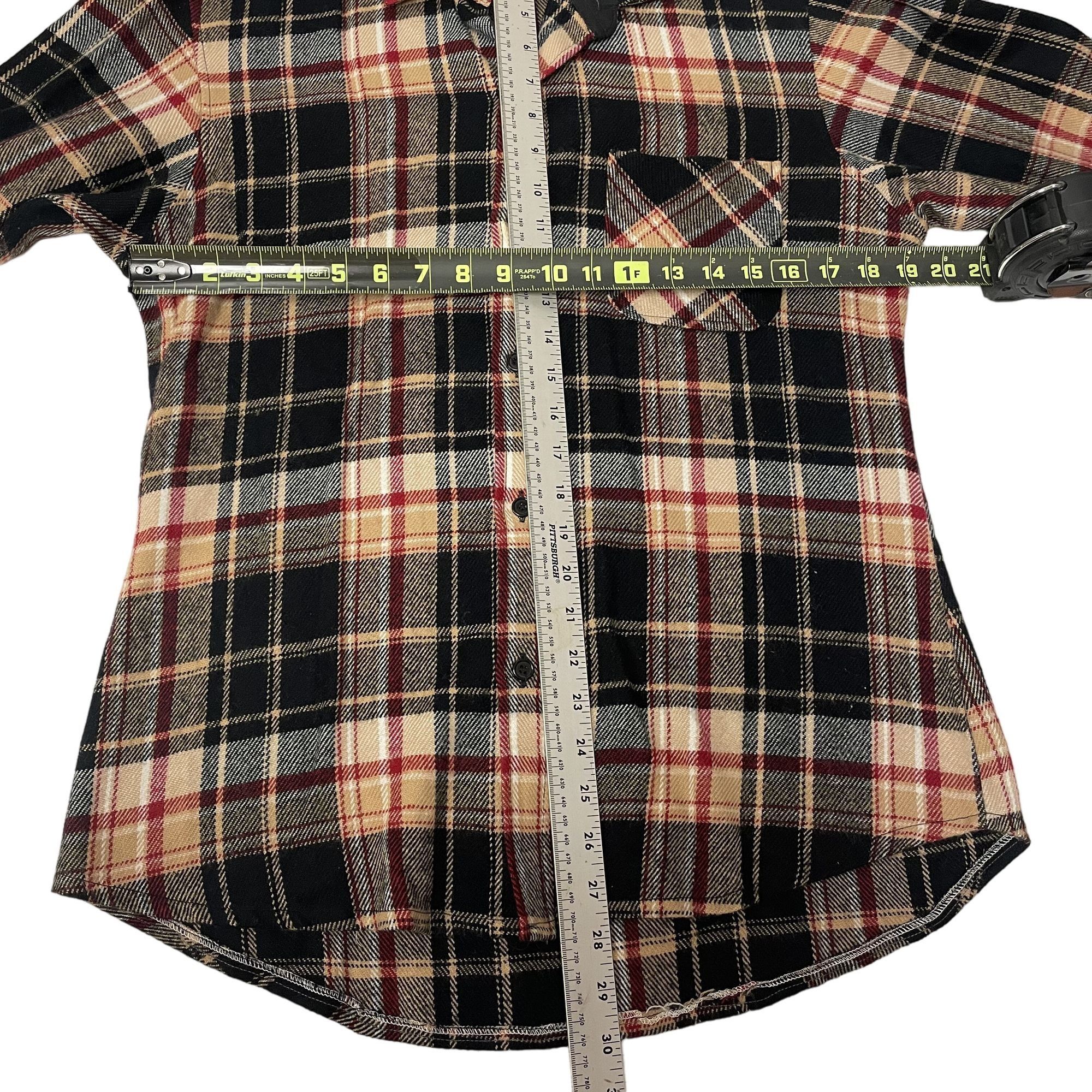Other Vtg Bespoke Black SHADOW PLAID Hunting FLANNEL Shirt Size US M / EU 48-50 / 2 - 6 Thumbnail