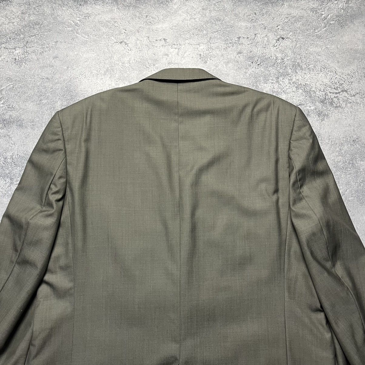 Vintage Balmain Homme Grey Wool Blazer Jacket Designer