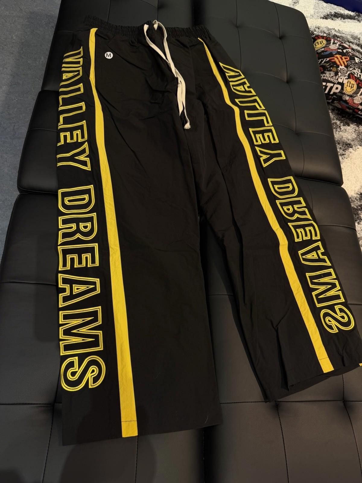 Other Valley Track Black Yellow Drawstring Sweatpants Size Medium Size US 32 / EU 48 - 3 Thumbnail