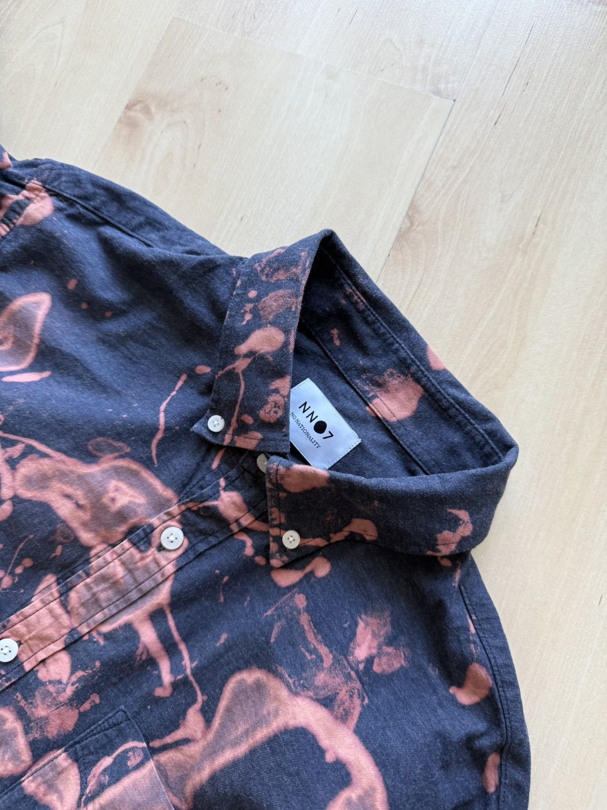 NN07 Nn07 No Nationality tie dye custom ls shirt Size US XL / EU 56 / 4 - 3 Thumbnail