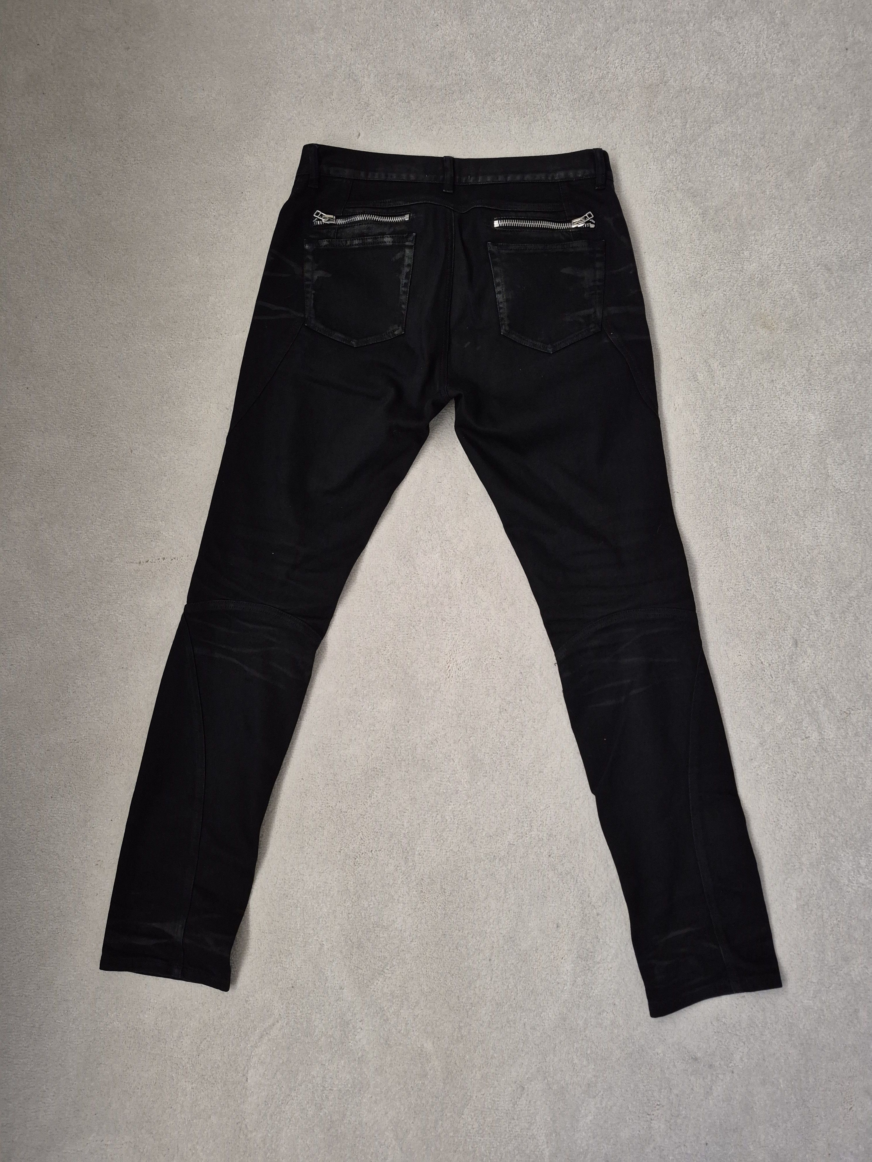 Faith Connexion Faith Connexion Biker Zip Jeans Punk Black W31 Size US 31 - 4 Thumbnail