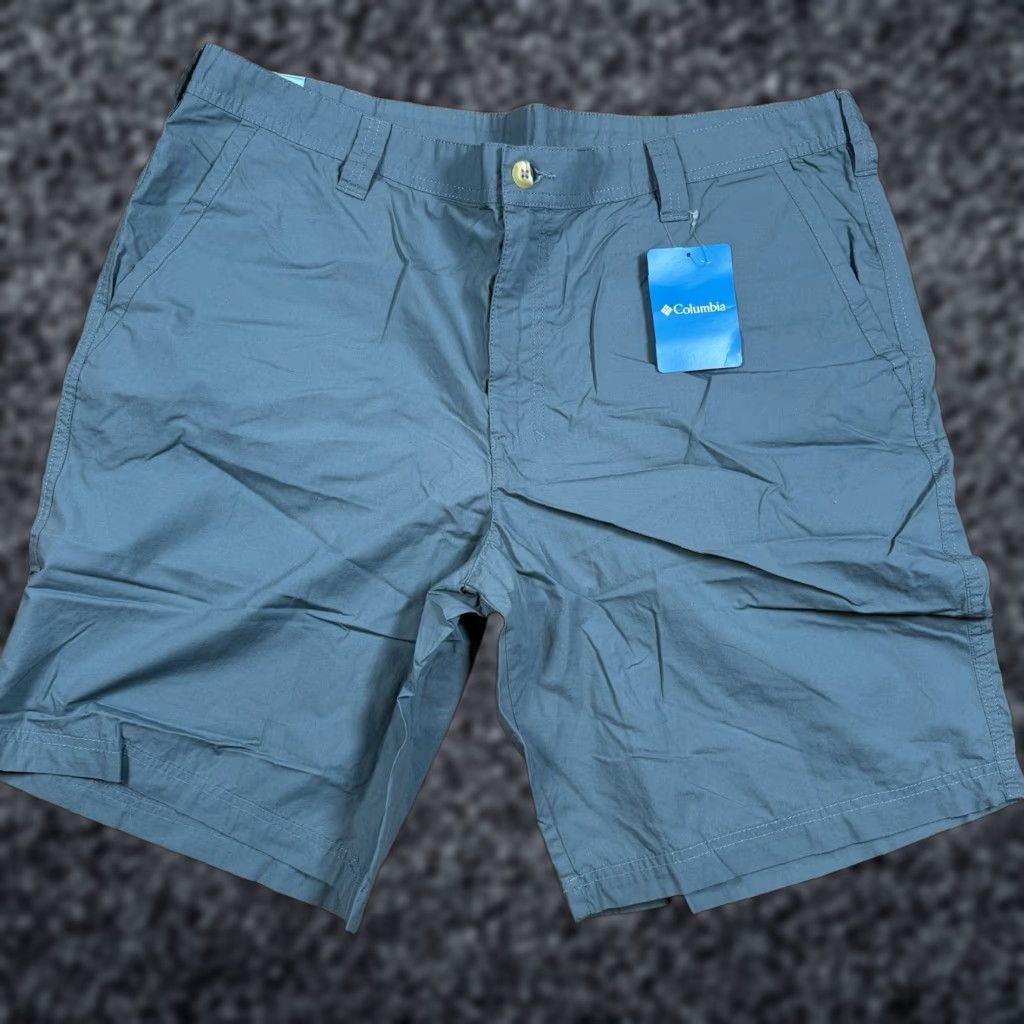 Vintage Columbia Chino Shorts Mens 40 Regular NWT Washed Out Green Size US 40 / EU 56 - 1 Thumbnail