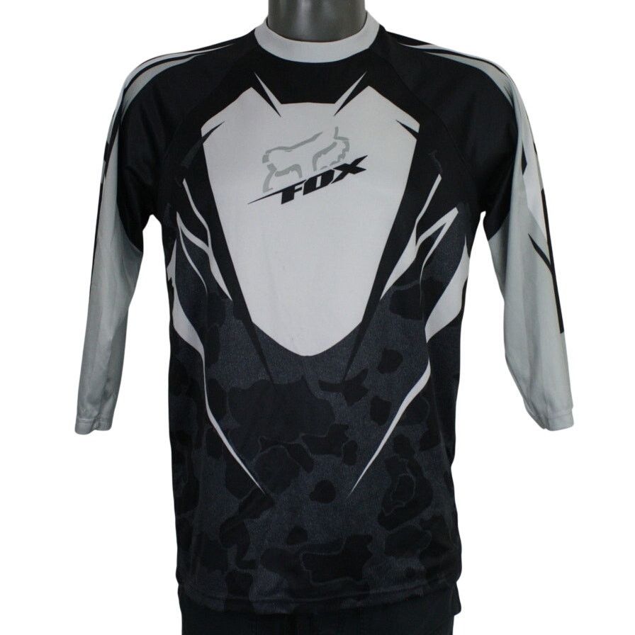Fox Racing × Vintage Fox Racing Motocross Jersey Mens M Black MX BMX 3/4 Sleeve Size US M / EU 48-50 / 2 - 1 Thumbnail