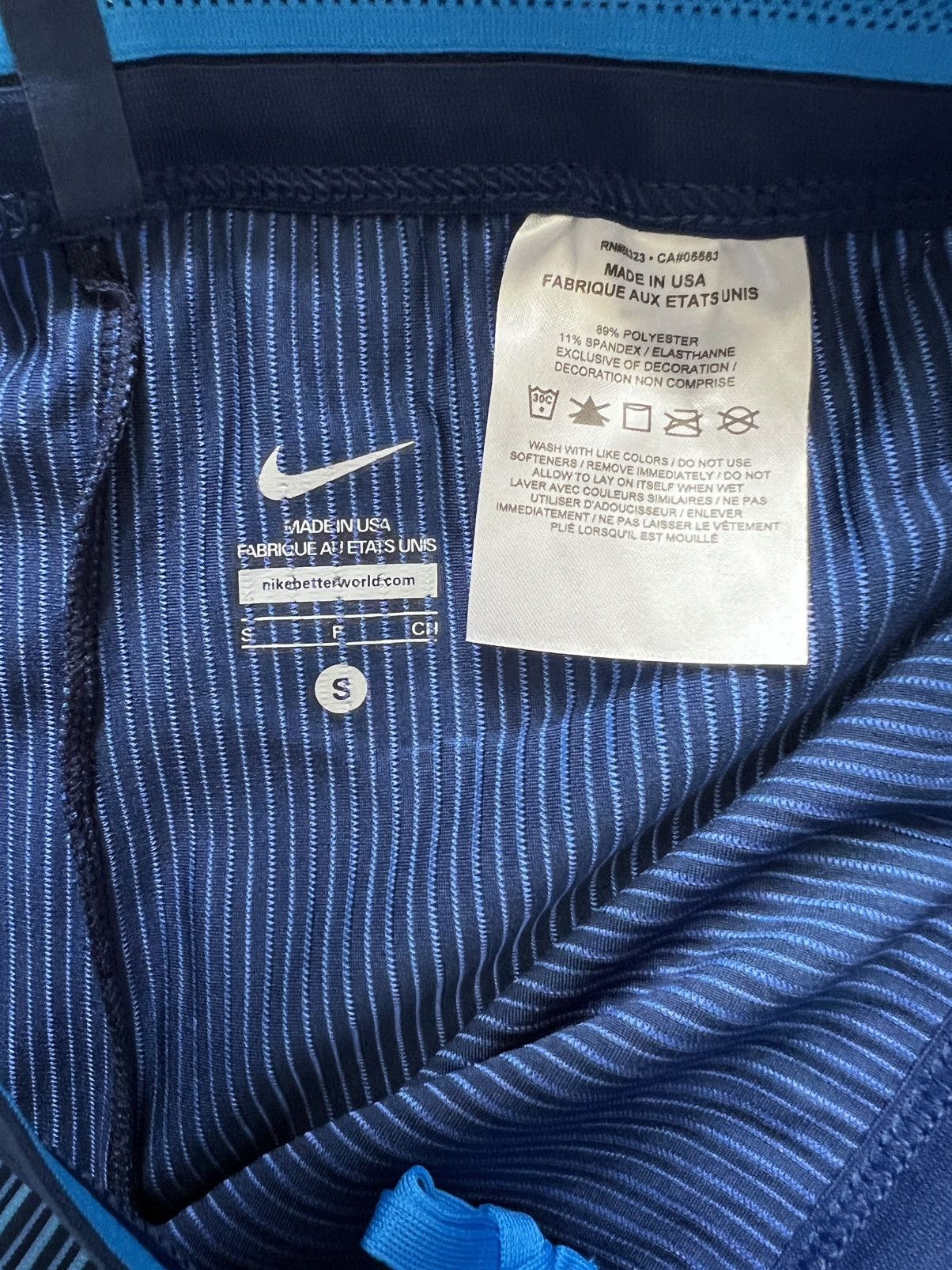 Nike Nike Pro Elite Olympic Blue Racing Tights Size 26" / US 2 / IT 38 - 2 Thumbnail
