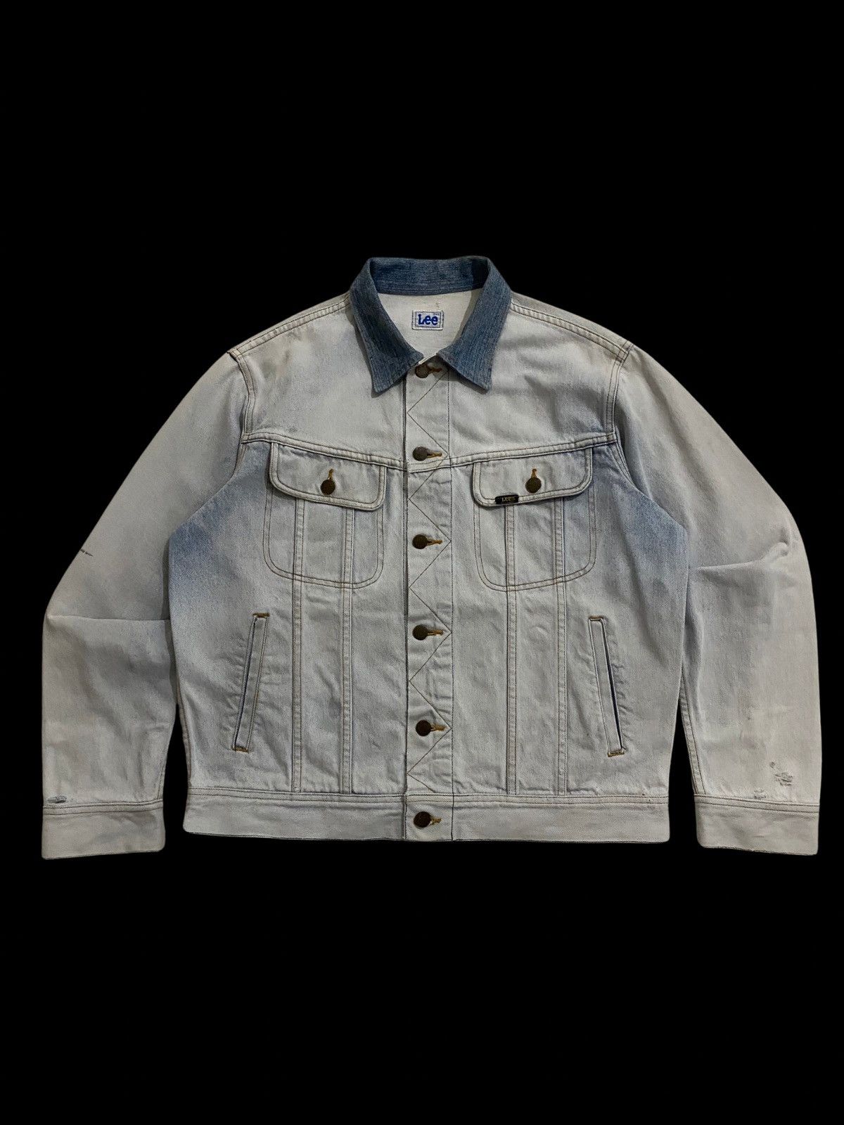 Lee Vintage Lee Riders 1970s Denim Jacket Size US L / EU 52-54 / 3 - 1 Thumbnail